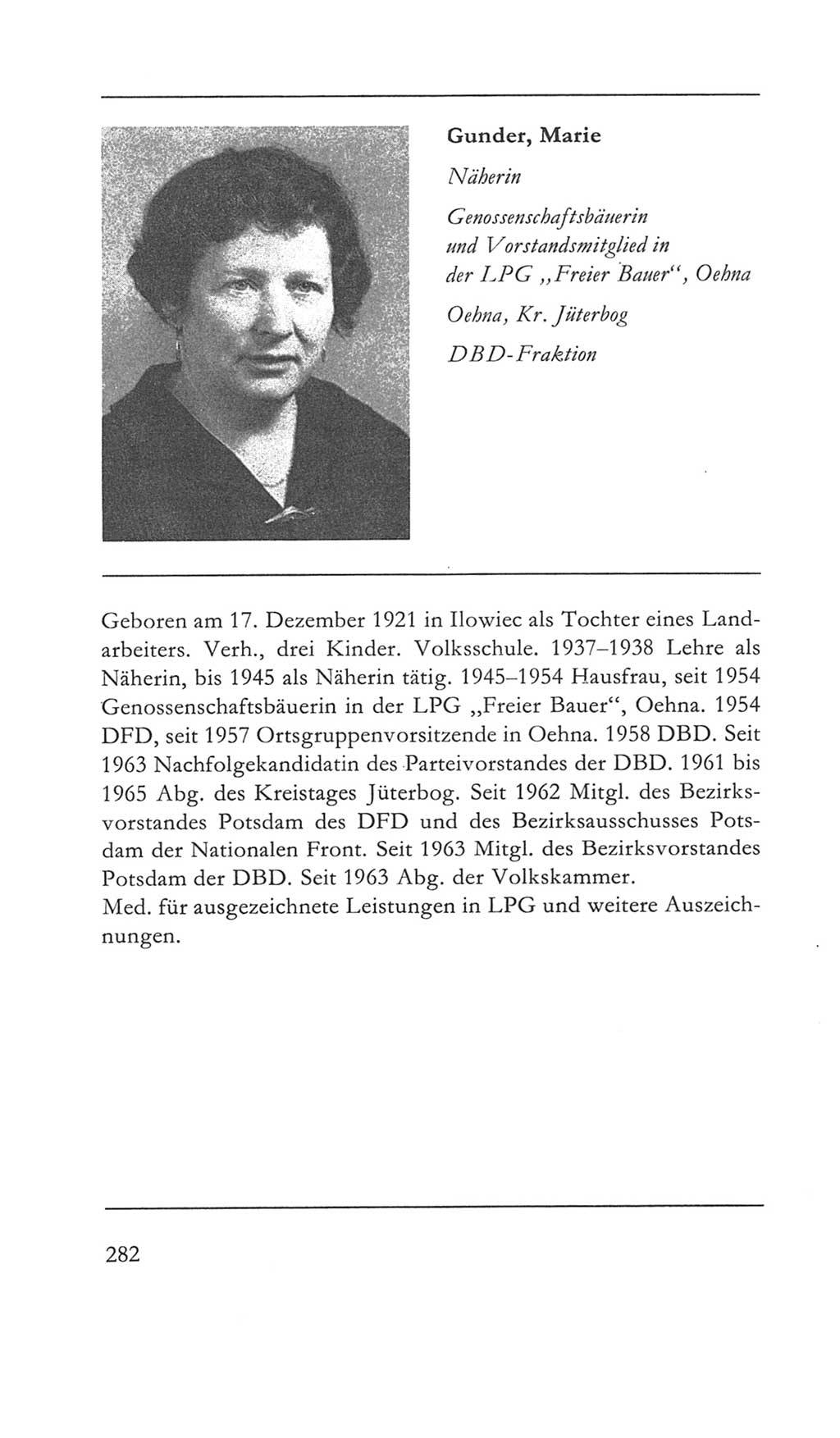 Volkskammer (VK) der Deutschen Demokratischen Republik (DDR) 5. Wahlperiode 1967-1971, Seite 282 (VK. DDR 5. WP. 1967-1971, S. 282)