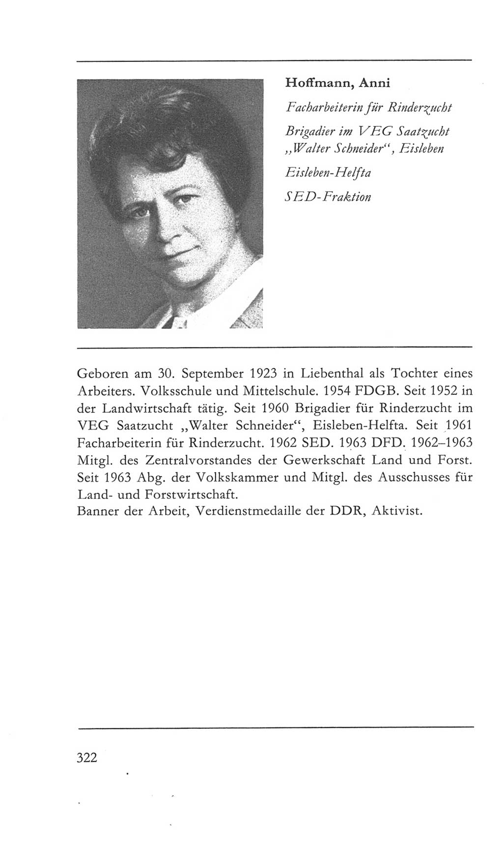 Volkskammer (VK) der Deutschen Demokratischen Republik (DDR) 5. Wahlperiode 1967-1971, Seite 322 (VK. DDR 5. WP. 1967-1971, S. 322)