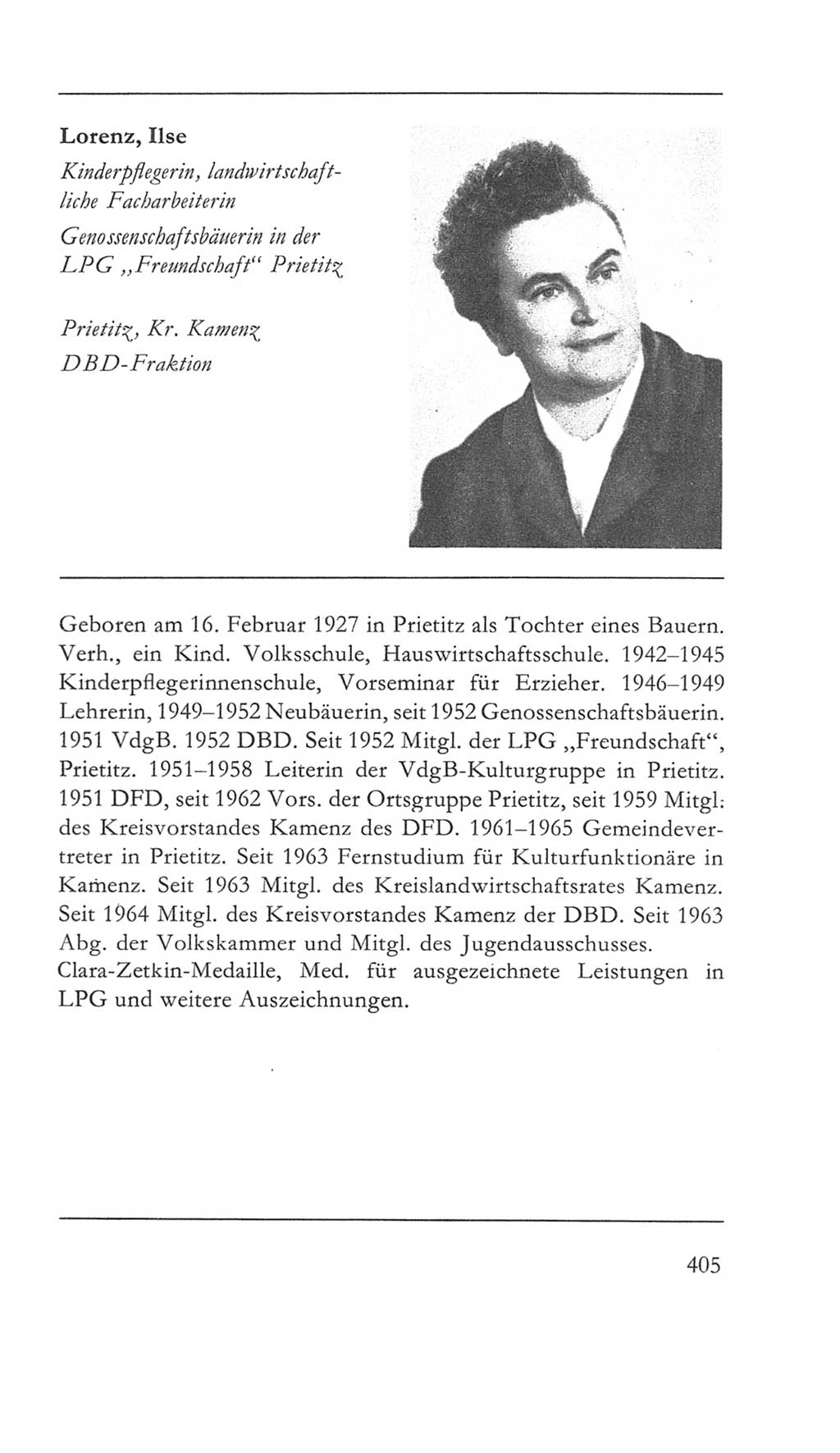 Volkskammer (VK) der Deutschen Demokratischen Republik (DDR) 5. Wahlperiode 1967-1971, Seite 405 (VK. DDR 5. WP. 1967-1971, S. 405)