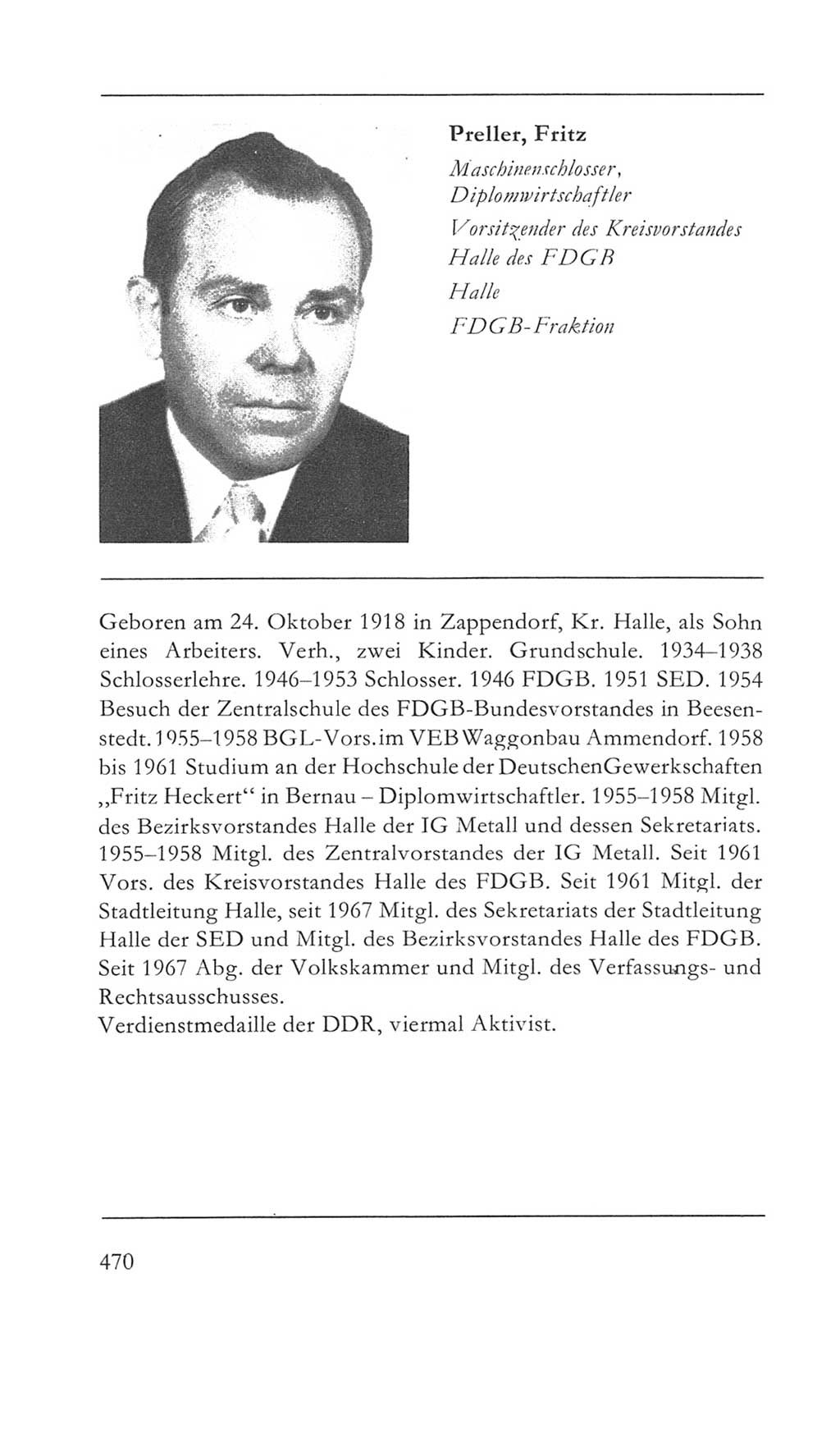 Volkskammer (VK) der Deutschen Demokratischen Republik (DDR) 5. Wahlperiode 1967-1971, Seite 470 (VK. DDR 5. WP. 1967-1971, S. 470)
