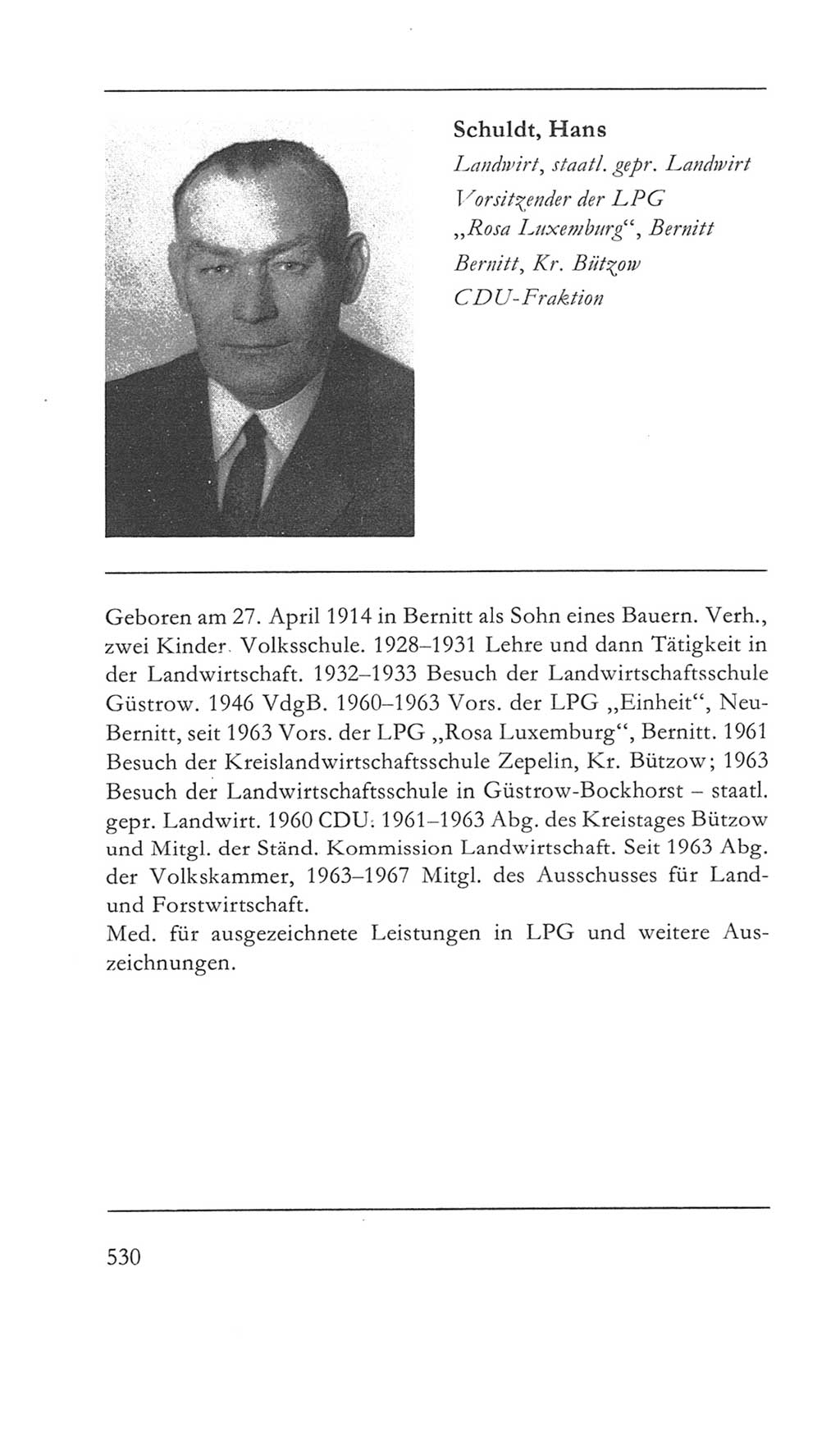 Volkskammer (VK) der Deutschen Demokratischen Republik (DDR) 5. Wahlperiode 1967-1971, Seite 530 (VK. DDR 5. WP. 1967-1971, S. 530)