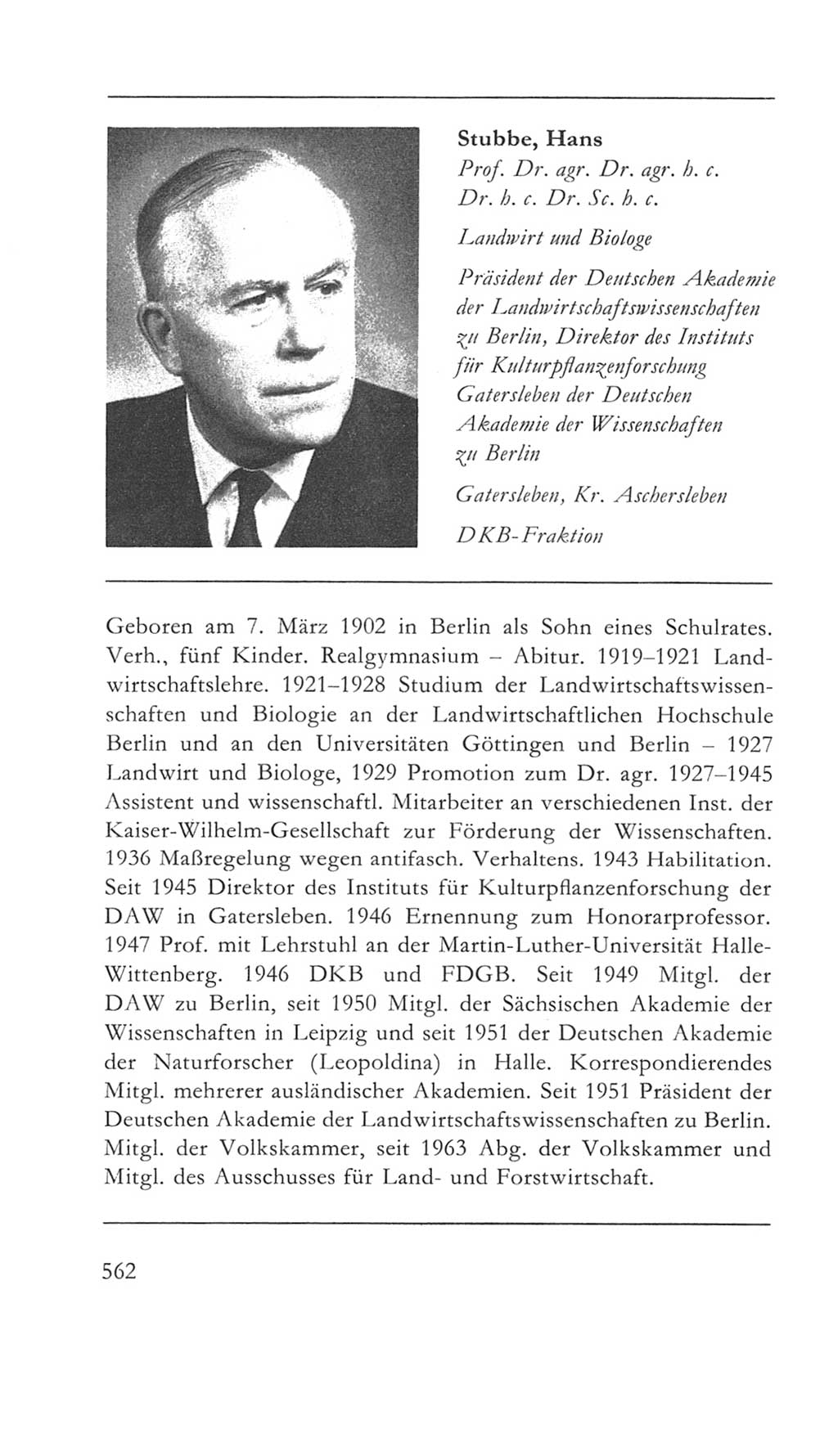 Volkskammer (VK) der Deutschen Demokratischen Republik (DDR) 5. Wahlperiode 1967-1971, Seite 562 (VK. DDR 5. WP. 1967-1971, S. 562)