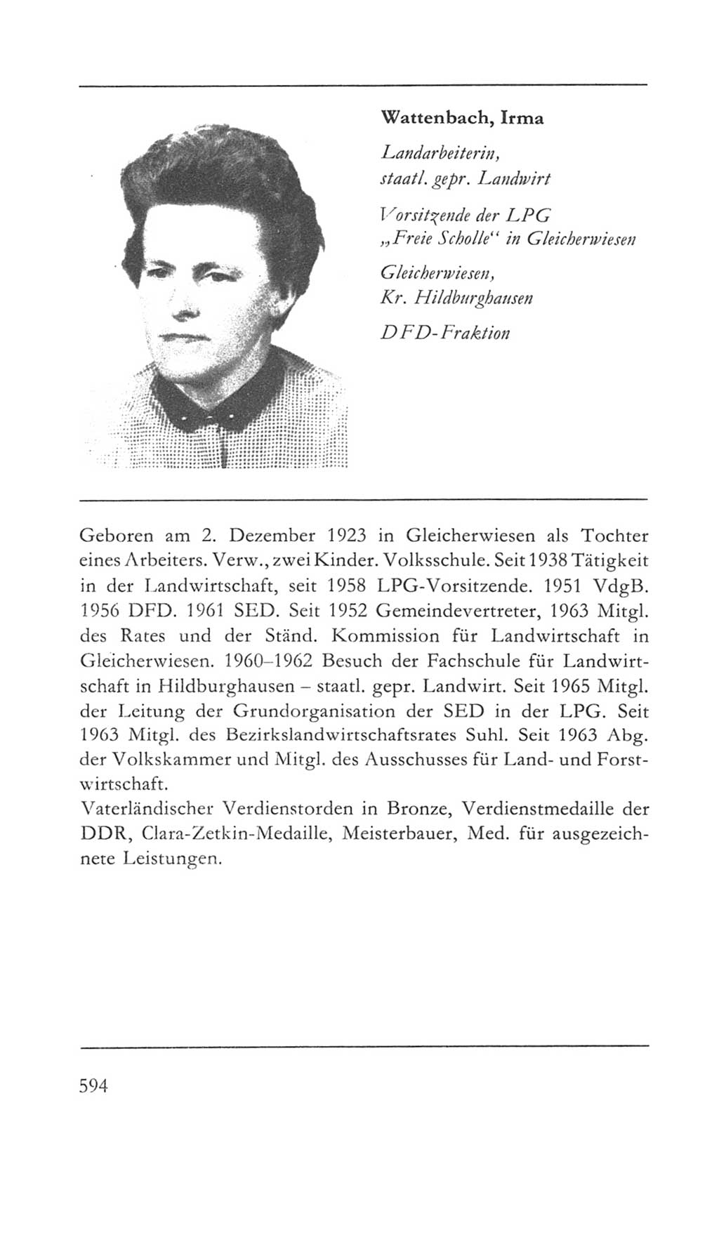Volkskammer (VK) der Deutschen Demokratischen Republik (DDR) 5. Wahlperiode 1967-1971, Seite 594 (VK. DDR 5. WP. 1967-1971, S. 594)
