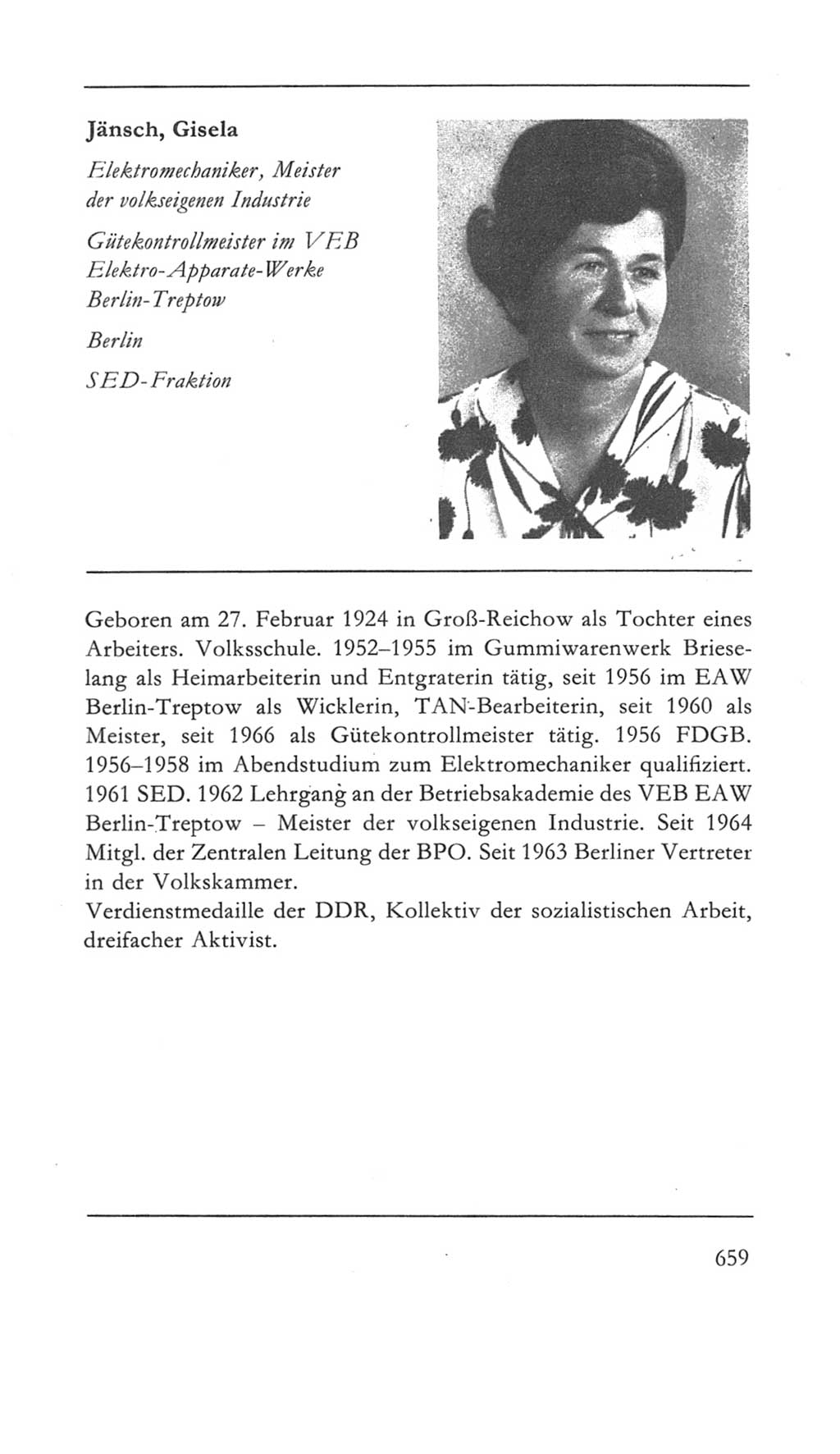 Volkskammer (VK) der Deutschen Demokratischen Republik (DDR) 5. Wahlperiode 1967-1971, Seite 659 (VK. DDR 5. WP. 1967-1971, S. 659)