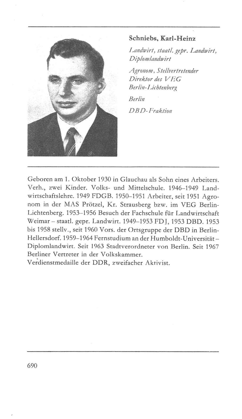 Volkskammer (VK) der Deutschen Demokratischen Republik (DDR) 5. Wahlperiode 1967-1971, Seite 690 (VK. DDR 5. WP. 1967-1971, S. 690)