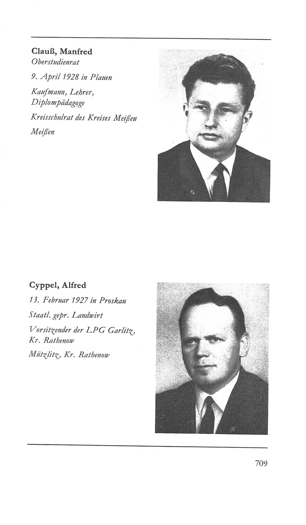 Volkskammer (VK) der Deutschen Demokratischen Republik (DDR) 5. Wahlperiode 1967-1971, Seite 709 (VK. DDR 5. WP. 1967-1971, S. 709)