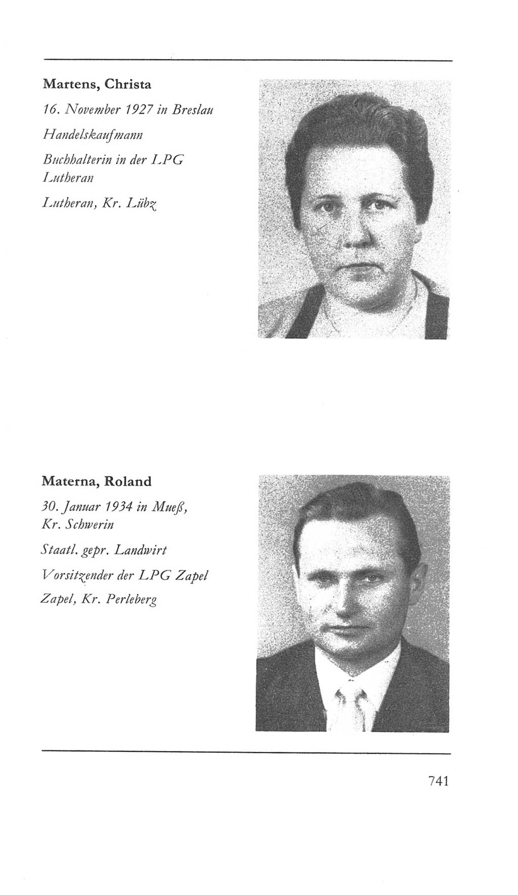 Volkskammer (VK) der Deutschen Demokratischen Republik (DDR) 5. Wahlperiode 1967-1971, Seite 741 (VK. DDR 5. WP. 1967-1971, S. 741)