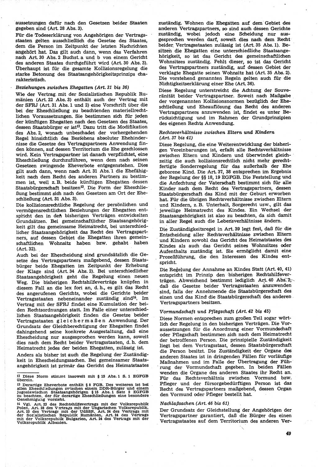 Neue Justiz (NJ), Zeitschrift für Recht und Rechtswissenschaft [Deutsche Demokratische Republik (DDR)], 21. Jahrgang 1967, Seite 49 (NJ DDR 1967, S. 49)