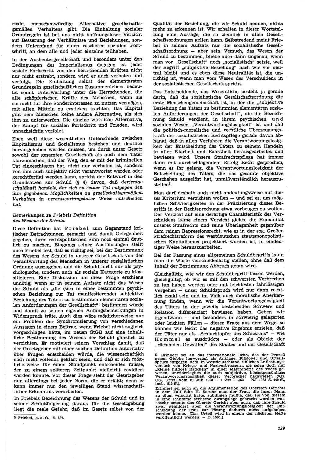 Neue Justiz (NJ), Zeitschrift für Recht und Rechtswissenschaft [Deutsche Demokratische Republik (DDR)], 21. Jahrgang 1967, Seite 139 (NJ DDR 1967, S. 139)