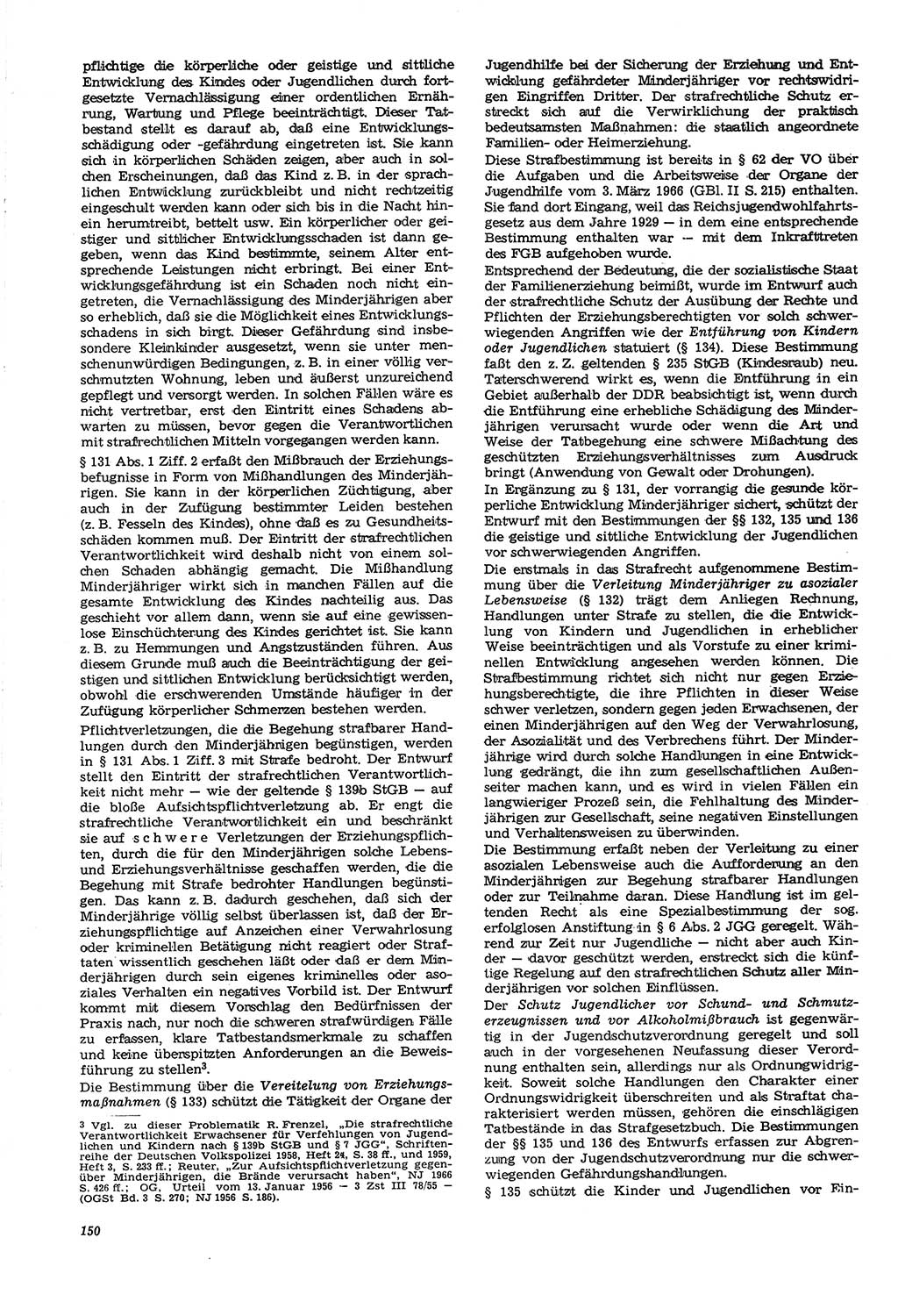Neue Justiz (NJ), Zeitschrift für Recht und Rechtswissenschaft [Deutsche Demokratische Republik (DDR)], 21. Jahrgang 1967, Seite 150 (NJ DDR 1967, S. 150)