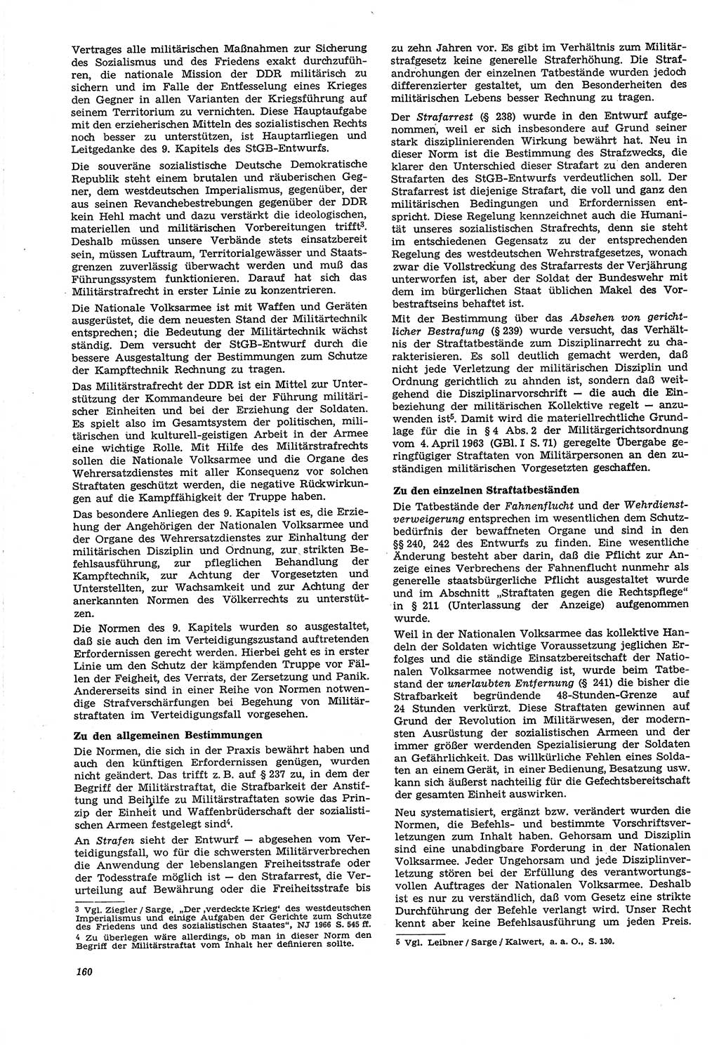 Neue Justiz (NJ), Zeitschrift für Recht und Rechtswissenschaft [Deutsche Demokratische Republik (DDR)], 21. Jahrgang 1967, Seite 160 (NJ DDR 1967, S. 160)