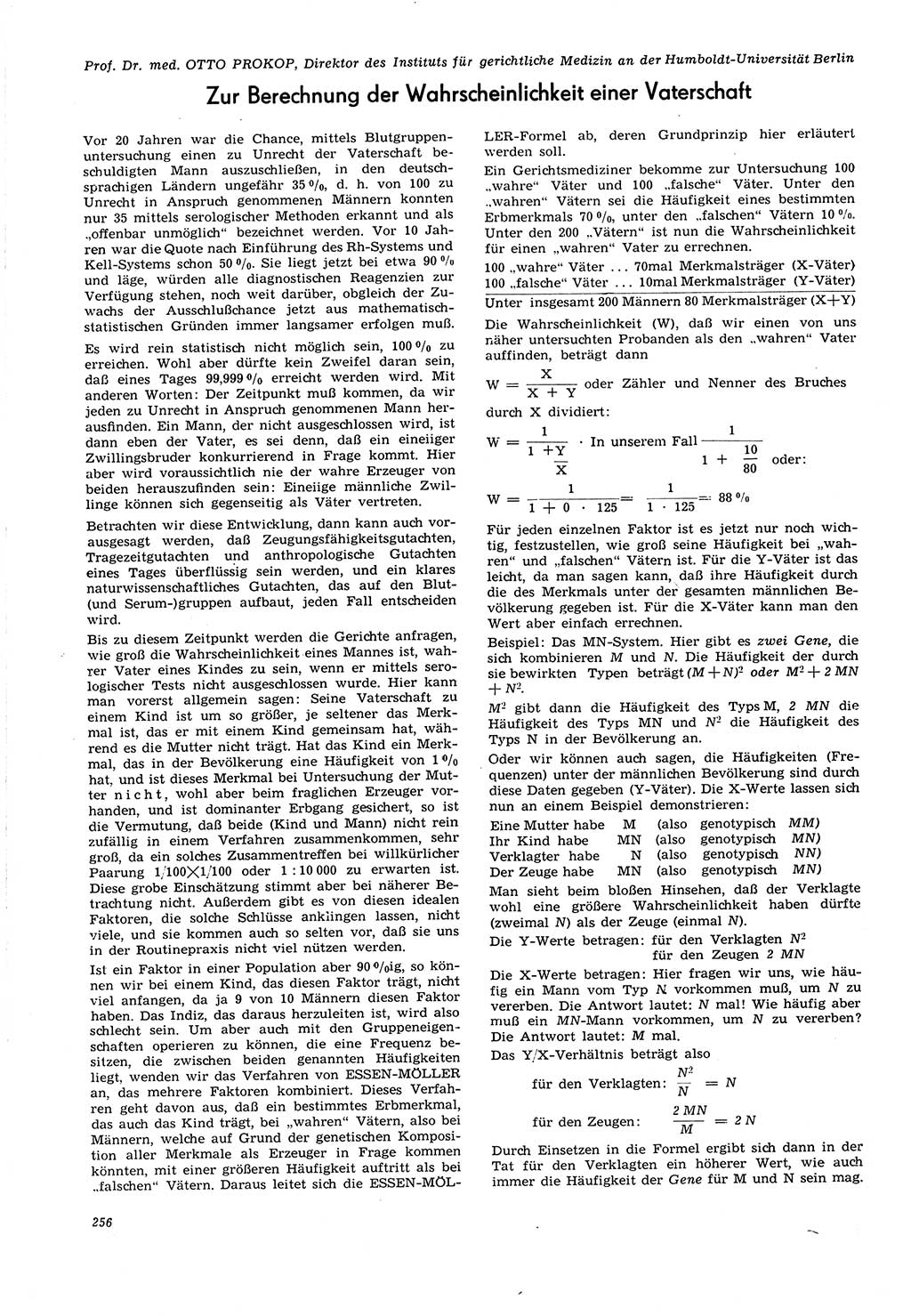 Neue Justiz (NJ), Zeitschrift für Recht und Rechtswissenschaft [Deutsche Demokratische Republik (DDR)], 21. Jahrgang 1967, Seite 256 (NJ DDR 1967, S. 256)