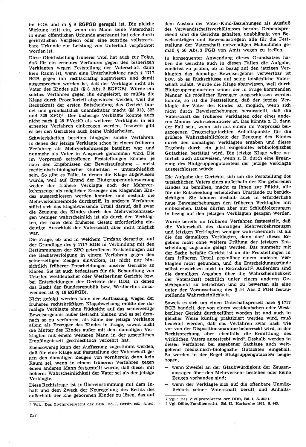 Neue Justiz (NJ), Zeitschrift für Recht und Rechtswissenschaft [Deutsche Demokratische Republik (DDR)], 21. Jahrgang 1967, Seite 258 (NJ DDR 1967, S. 258)