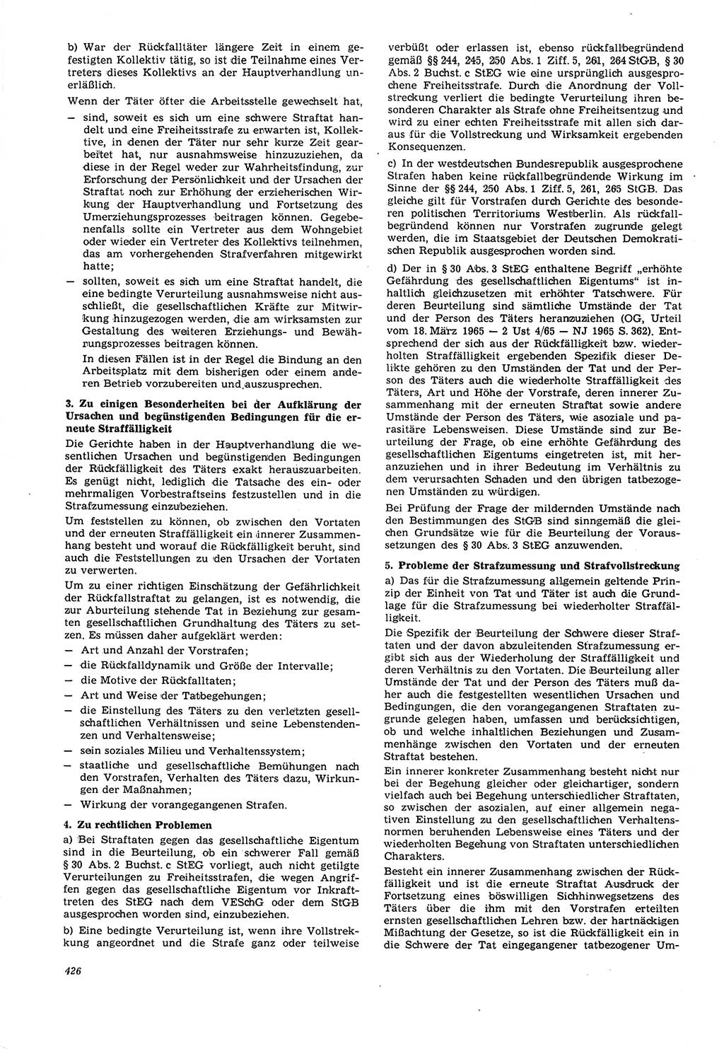 Neue Justiz (NJ), Zeitschrift für Recht und Rechtswissenschaft [Deutsche Demokratische Republik (DDR)], 21. Jahrgang 1967, Seite 426 (NJ DDR 1967, S. 426)
