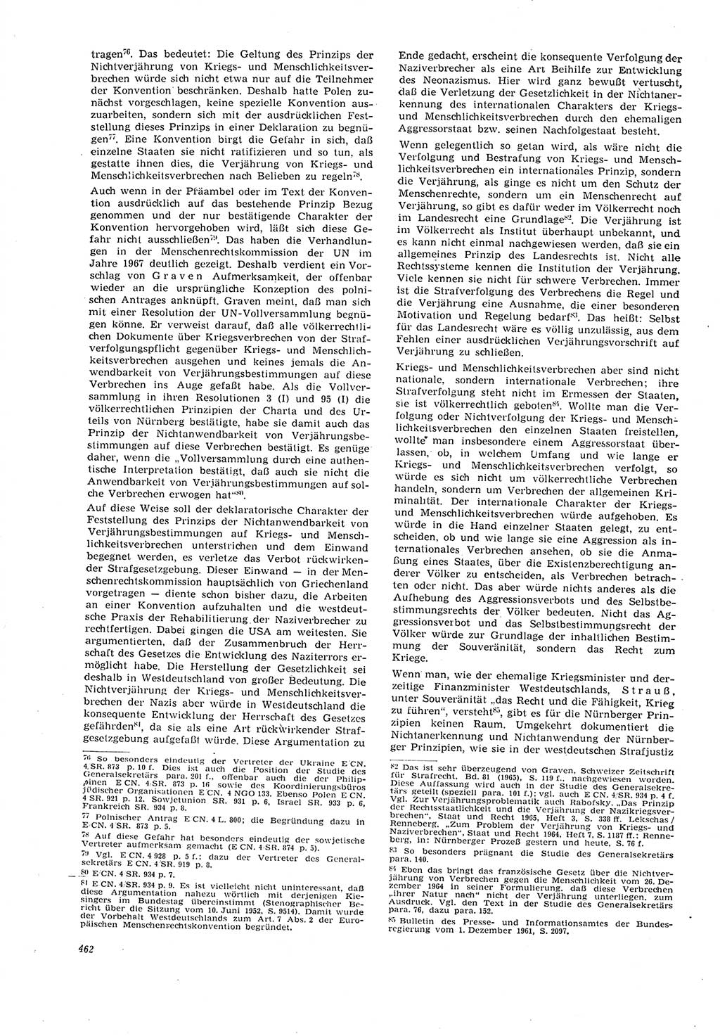 Neue Justiz (NJ), Zeitschrift für Recht und Rechtswissenschaft [Deutsche Demokratische Republik (DDR)], 21. Jahrgang 1967, Seite 462 (NJ DDR 1967, S. 462)