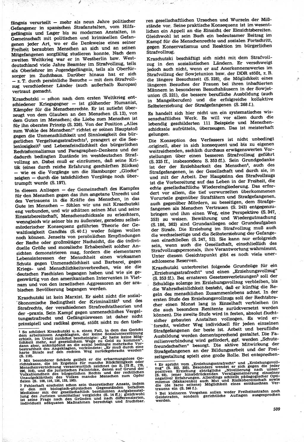 Neue Justiz (NJ), Zeitschrift für Recht und Rechtswissenschaft [Deutsche Demokratische Republik (DDR)], 21. Jahrgang 1967, Seite 509 (NJ DDR 1967, S. 509)