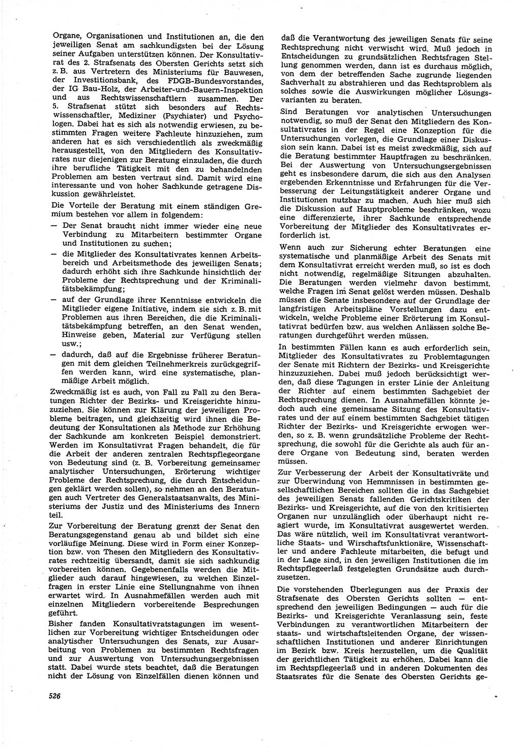 Neue Justiz (NJ), Zeitschrift für Recht und Rechtswissenschaft [Deutsche Demokratische Republik (DDR)], 21. Jahrgang 1967, Seite 526 (NJ DDR 1967, S. 526)