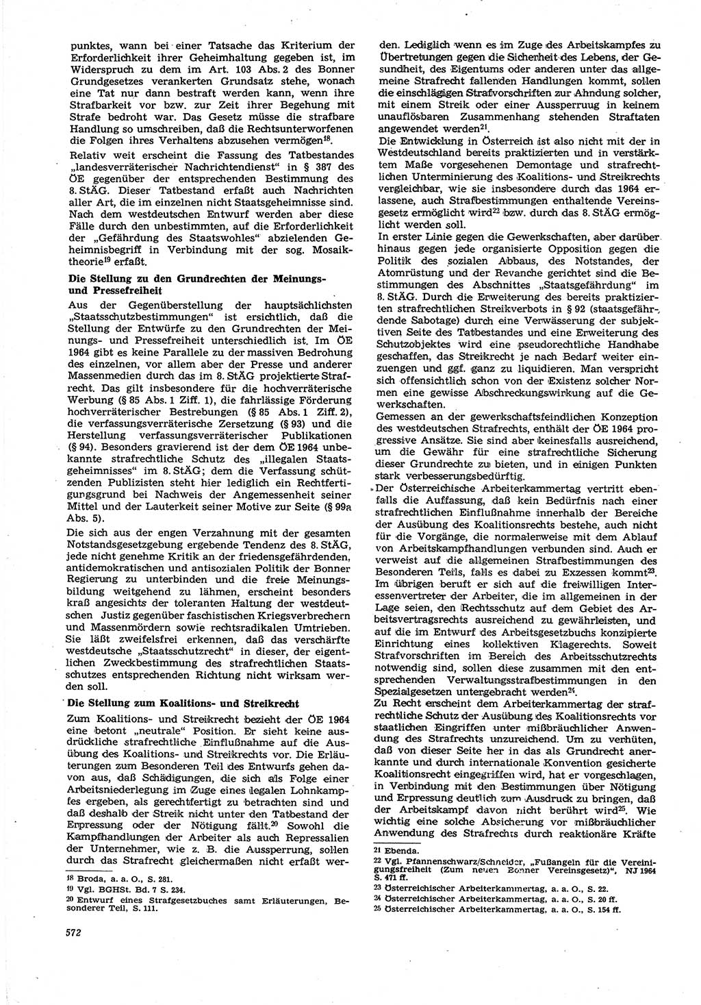 Neue Justiz (NJ), Zeitschrift für Recht und Rechtswissenschaft [Deutsche Demokratische Republik (DDR)], 21. Jahrgang 1967, Seite 572 (NJ DDR 1967, S. 572)