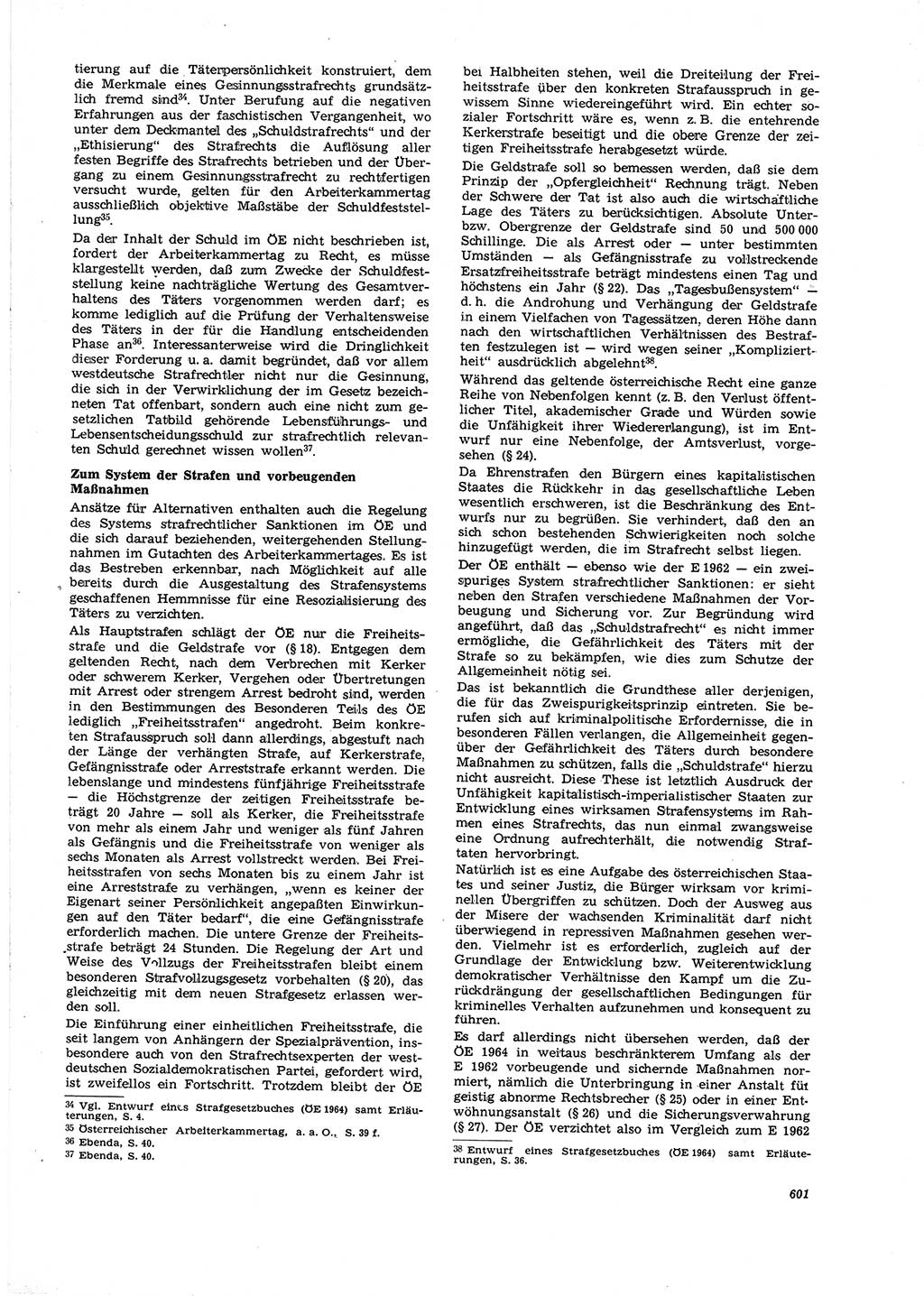 Neue Justiz (NJ), Zeitschrift für Recht und Rechtswissenschaft [Deutsche Demokratische Republik (DDR)], 21. Jahrgang 1967, Seite 601 (NJ DDR 1967, S. 601)