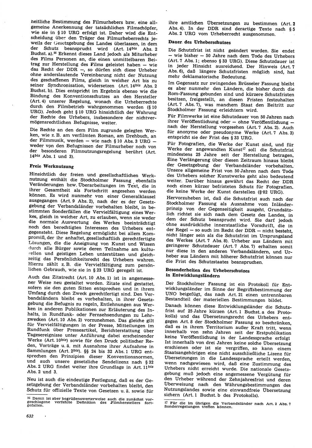 Neue Justiz (NJ), Zeitschrift für Recht und Rechtswissenschaft [Deutsche Demokratische Republik (DDR)], 21. Jahrgang 1967, Seite 632 (NJ DDR 1967, S. 632)
