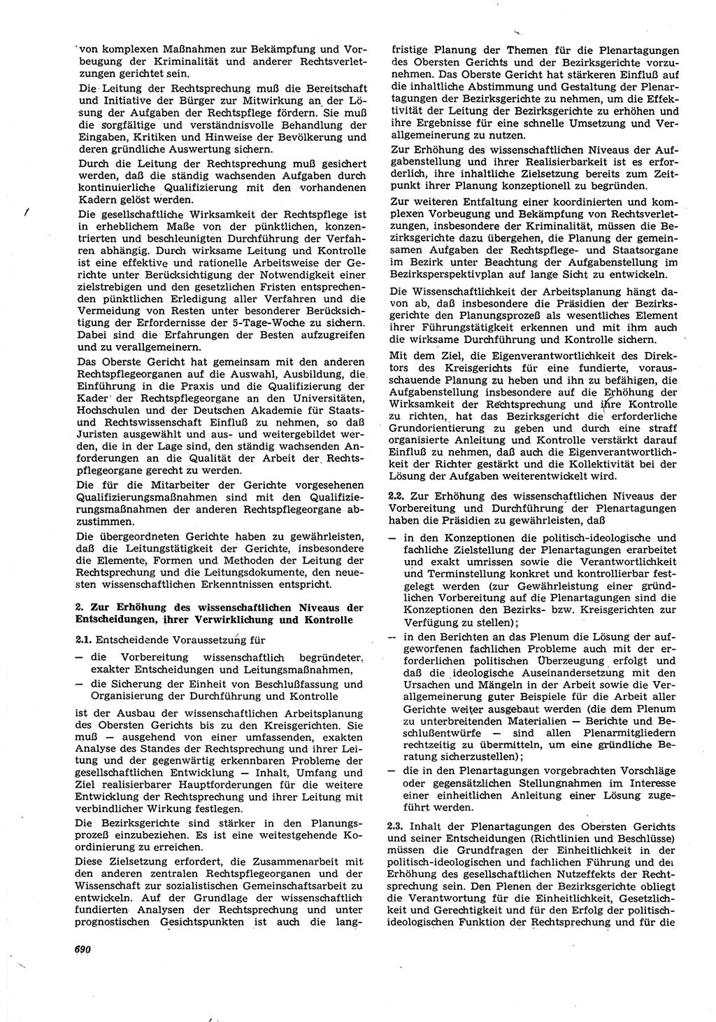 Neue Justiz (NJ), Zeitschrift für Recht und Rechtswissenschaft [Deutsche Demokratische Republik (DDR)], 21. Jahrgang 1967, Seite 690 (NJ DDR 1967, S. 690)