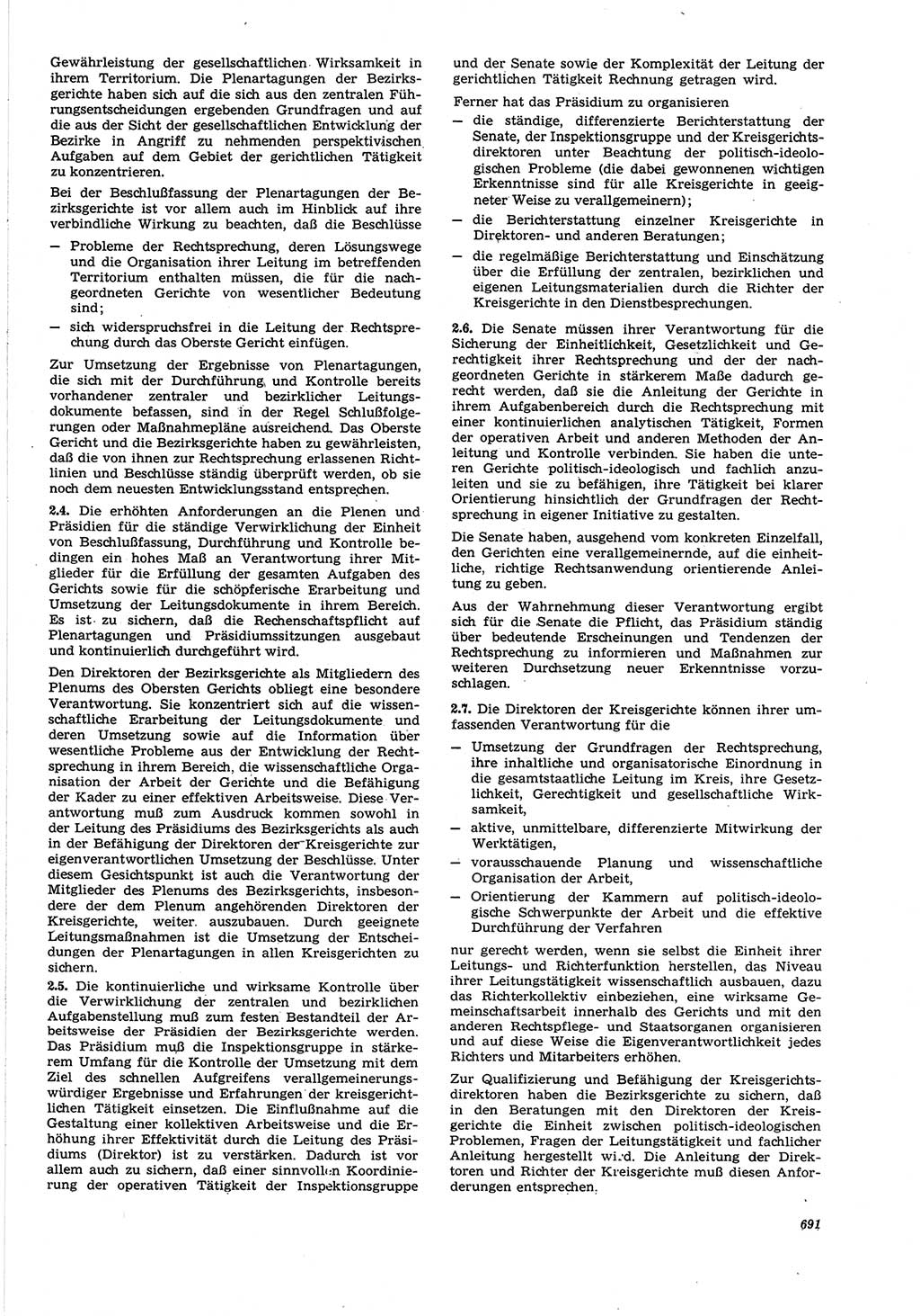 Neue Justiz (NJ), Zeitschrift für Recht und Rechtswissenschaft [Deutsche Demokratische Republik (DDR)], 21. Jahrgang 1967, Seite 691 (NJ DDR 1967, S. 691)