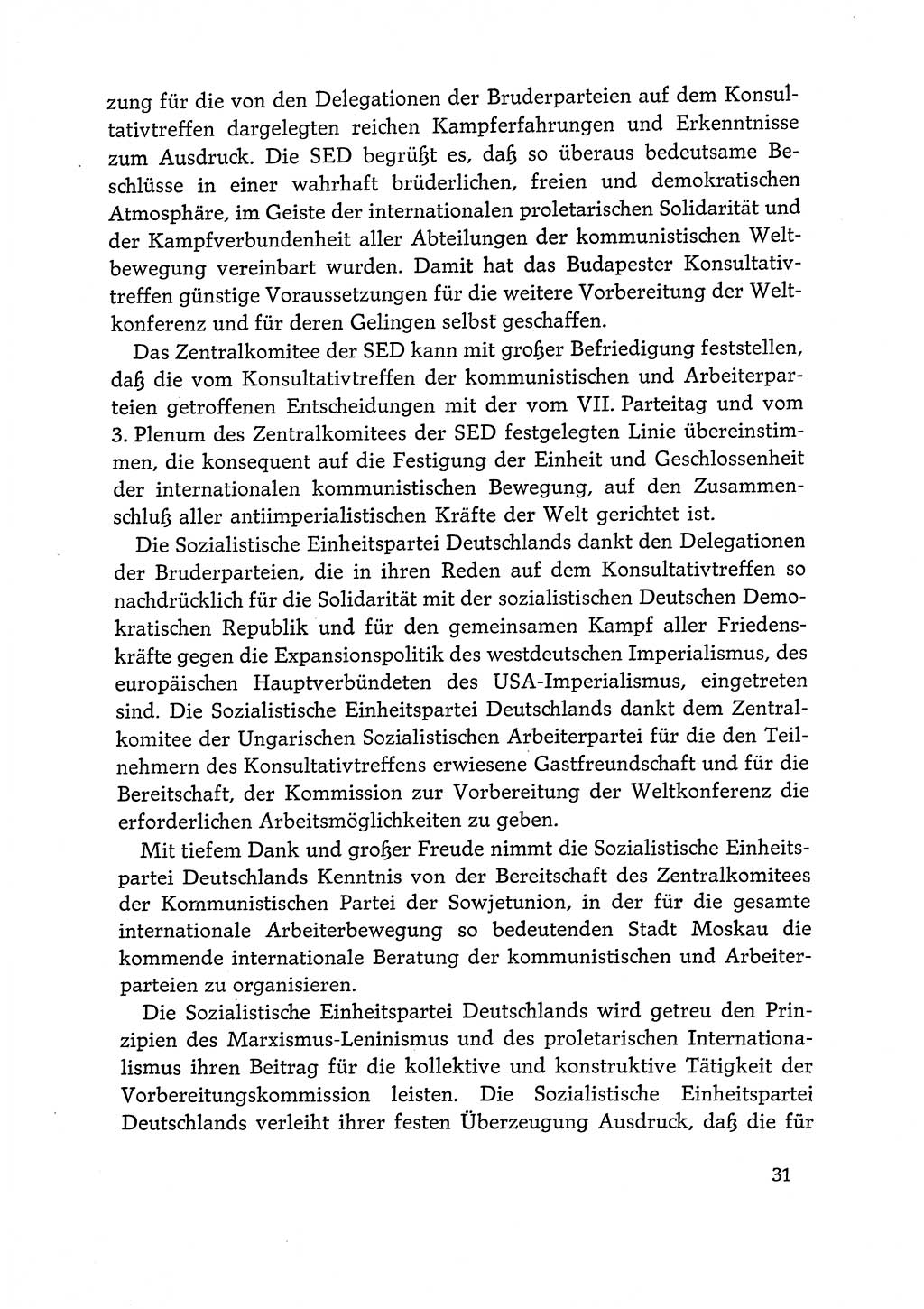 Dokumente der Sozialistischen Einheitspartei Deutschlands (SED) [Deutsche Demokratische Republik (DDR)] 1968-1969, Seite 31 (Dok. SED DDR 1968-1969, S. 31)