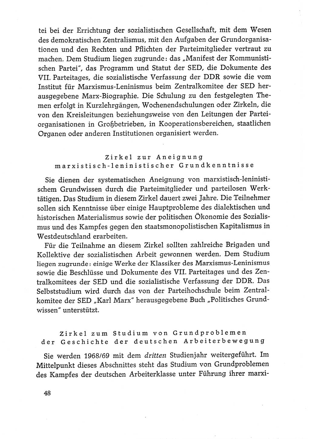 Dokumente der Sozialistischen Einheitspartei Deutschlands (SED) [Deutsche Demokratische Republik (DDR)] 1968-1969, Seite 48 (Dok. SED DDR 1968-1969, S. 48)