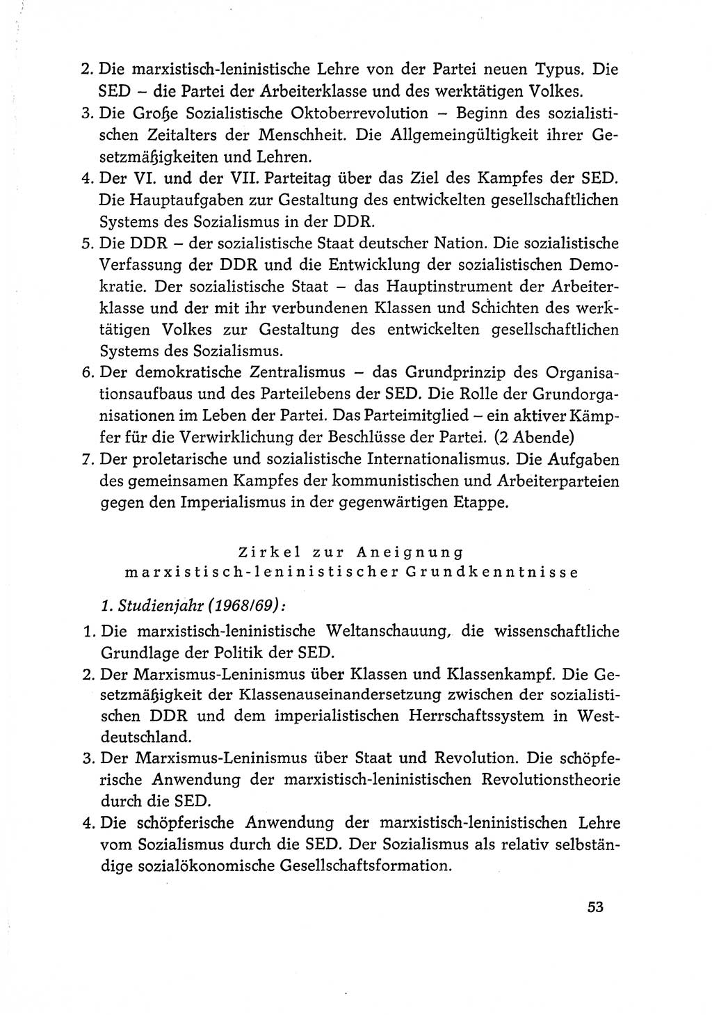 Dokumente der Sozialistischen Einheitspartei Deutschlands (SED) [Deutsche Demokratische Republik (DDR)] 1968-1969, Seite 53 (Dok. SED DDR 1968-1969, S. 53)