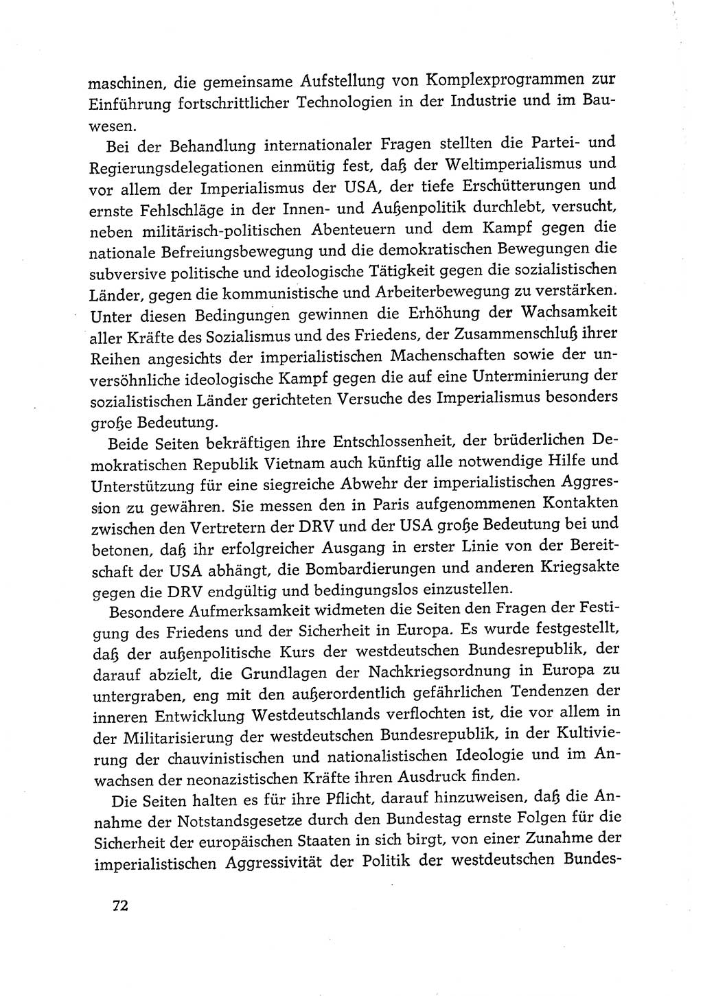 Dokumente der Sozialistischen Einheitspartei Deutschlands (SED) [Deutsche Demokratische Republik (DDR)] 1968-1969, Seite 72 (Dok. SED DDR 1968-1969, S. 72)