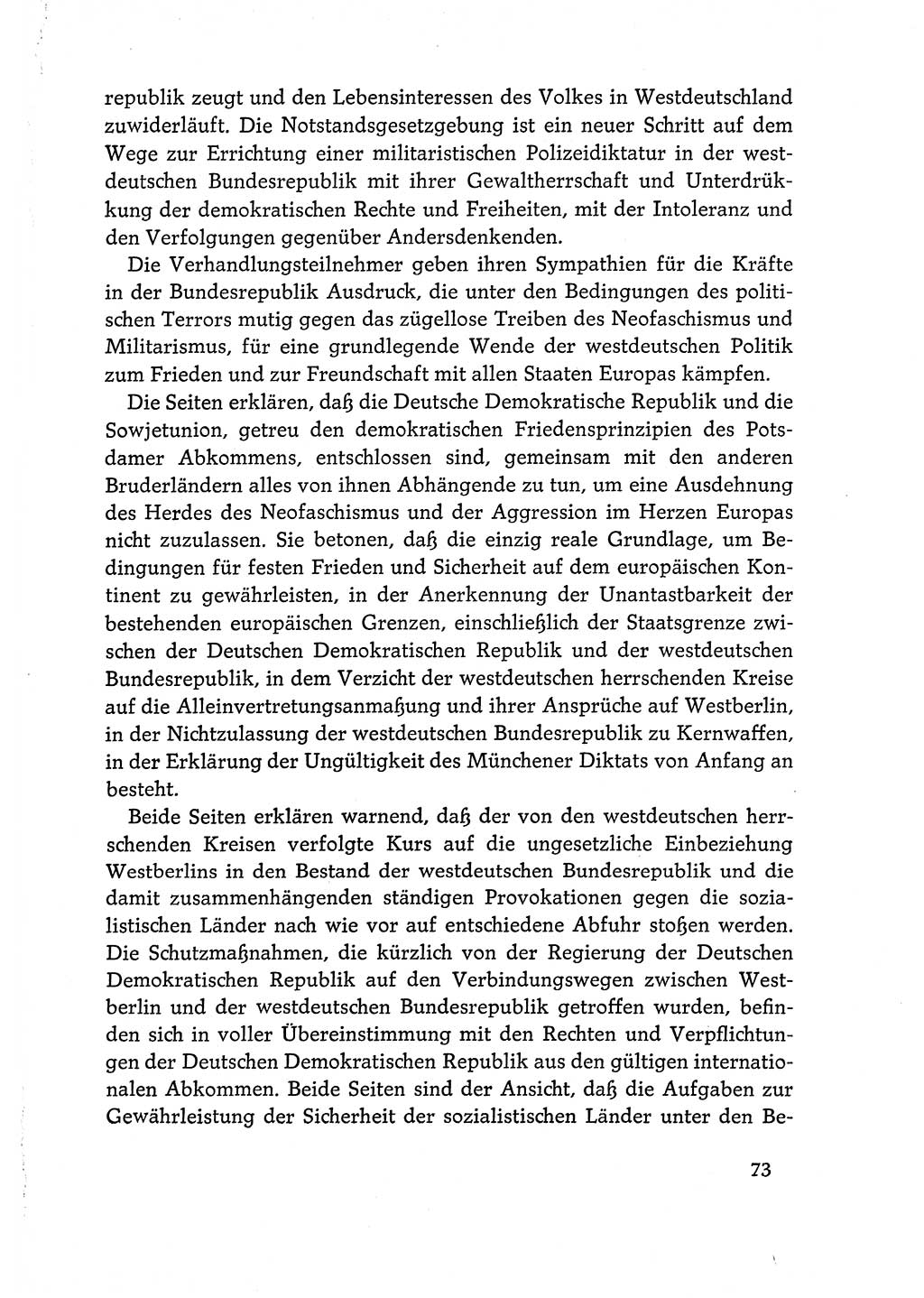 Dokumente der Sozialistischen Einheitspartei Deutschlands (SED) [Deutsche Demokratische Republik (DDR)] 1968-1969, Seite 73 (Dok. SED DDR 1968-1969, S. 73)