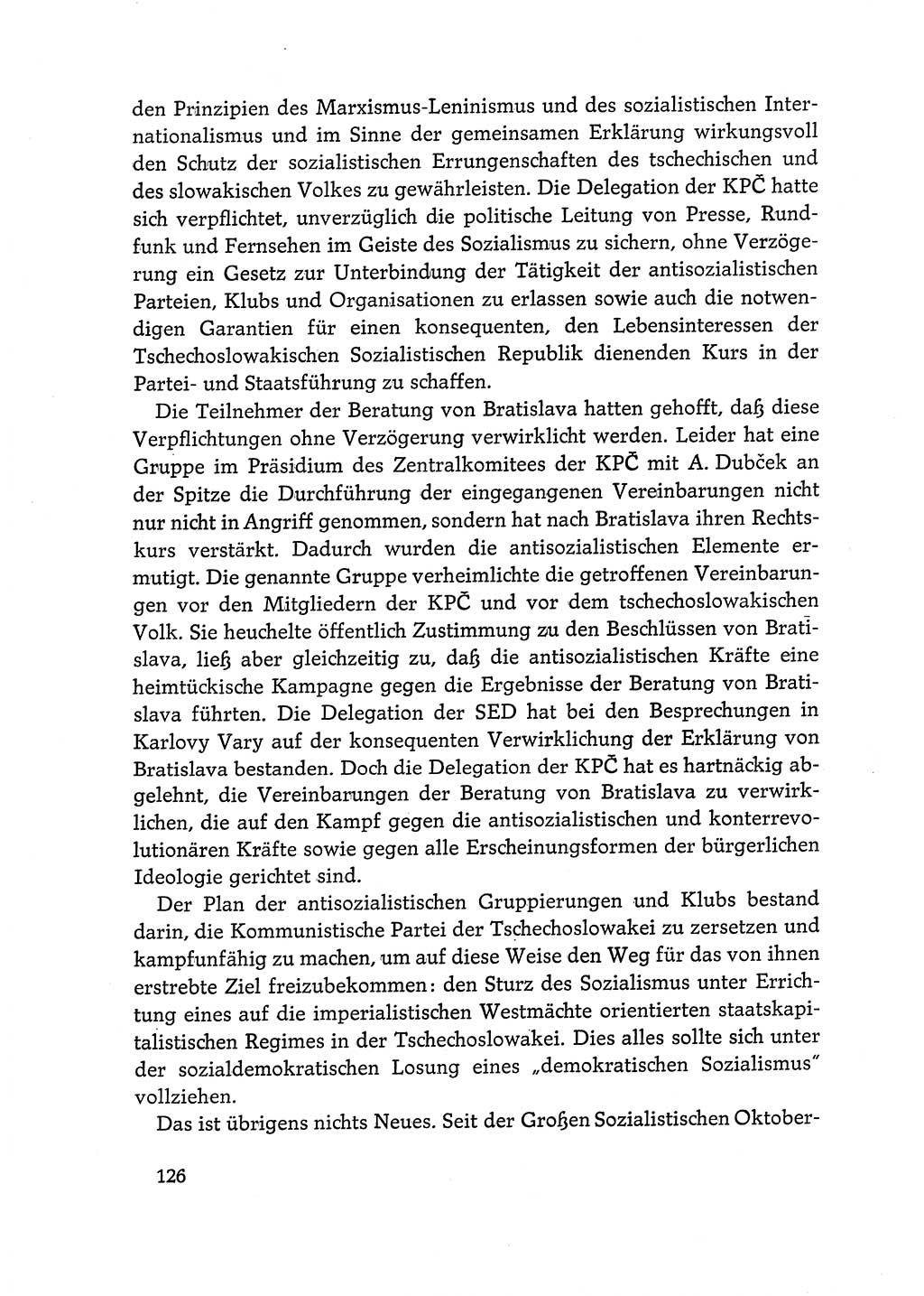 Dokumente der Sozialistischen Einheitspartei Deutschlands (SED) [Deutsche Demokratische Republik (DDR)] 1968-1969, Seite 126 (Dok. SED DDR 1968-1969, S. 126)