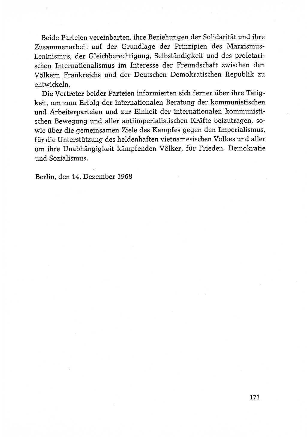 Dokumente der Sozialistischen Einheitspartei Deutschlands (SED) [Deutsche Demokratische Republik (DDR)] 1968-1969, Seite 171 (Dok. SED DDR 1968-1969, S. 171)