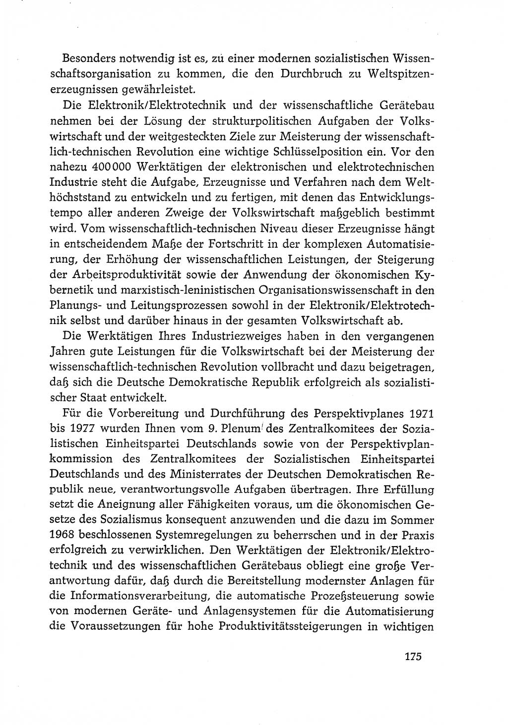 Dokumente der Sozialistischen Einheitspartei Deutschlands (SED) [Deutsche Demokratische Republik (DDR)] 1968-1969, Seite 175 (Dok. SED DDR 1968-1969, S. 175)