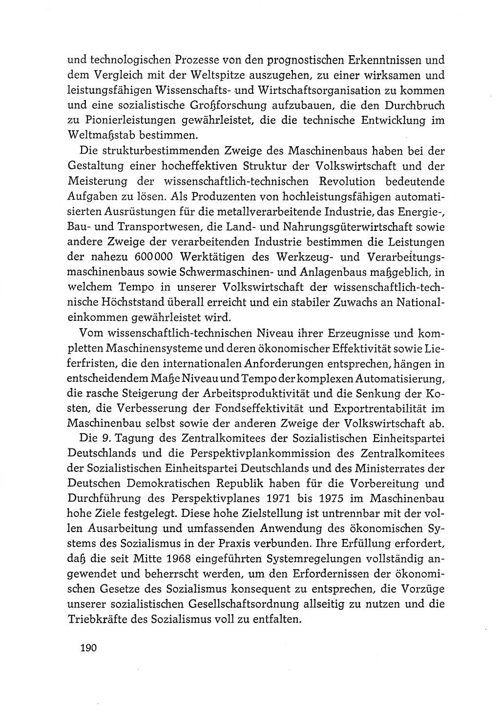 Dokumente der Sozialistischen Einheitspartei Deutschlands (SED) [Deutsche Demokratische Republik (DDR)] 1968-1969, Seite 190 (Dok. SED DDR 1968-1969, S. 190)