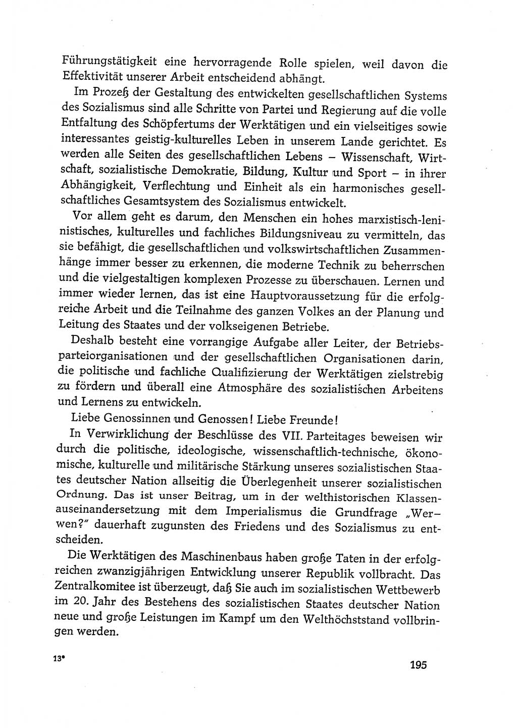 Dokumente der Sozialistischen Einheitspartei Deutschlands (SED) [Deutsche Demokratische Republik (DDR)] 1968-1969, Seite 195 (Dok. SED DDR 1968-1969, S. 195)