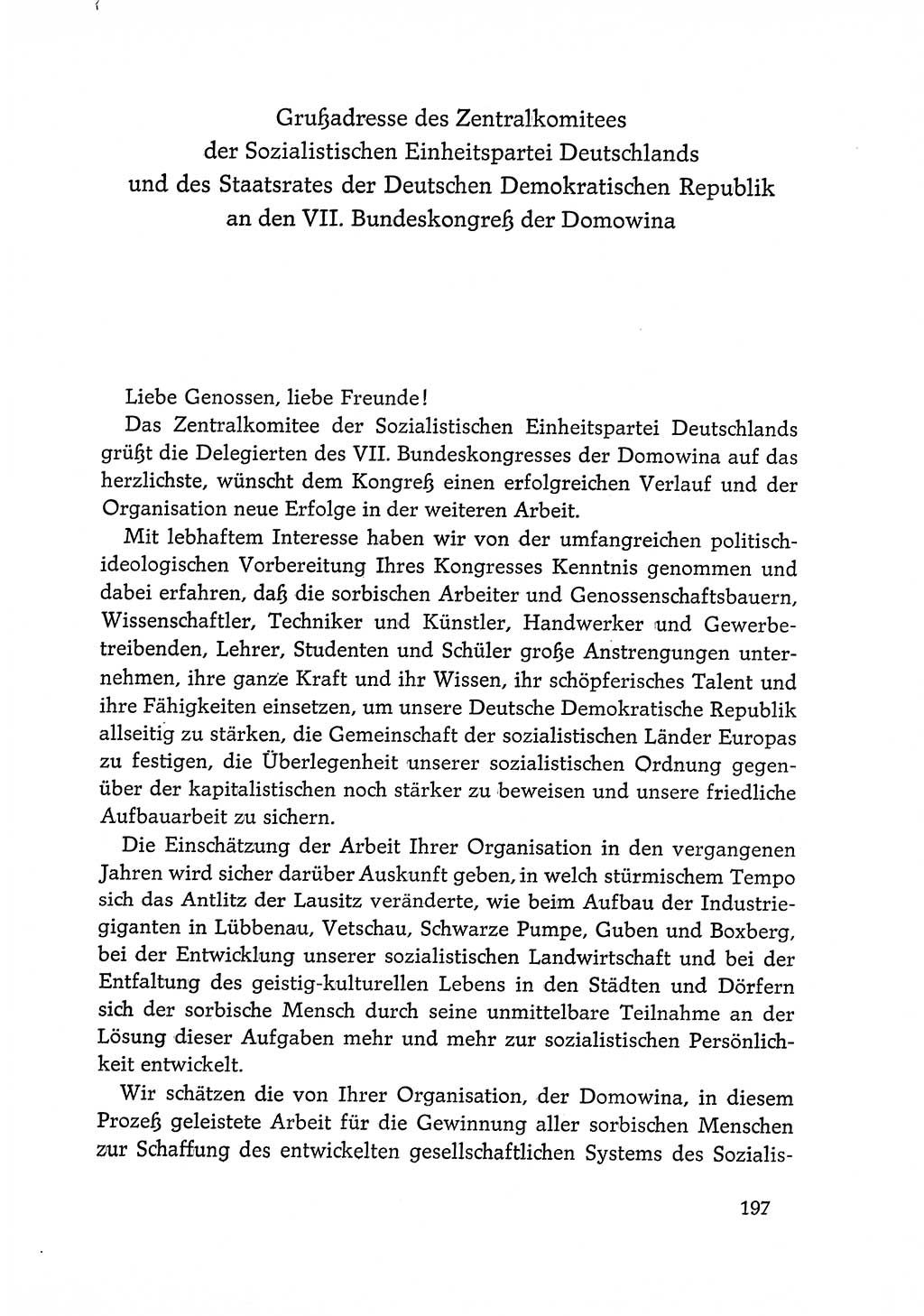 Dokumente der Sozialistischen Einheitspartei Deutschlands (SED) [Deutsche Demokratische Republik (DDR)] 1968-1969, Seite 197 (Dok. SED DDR 1968-1969, S. 197)