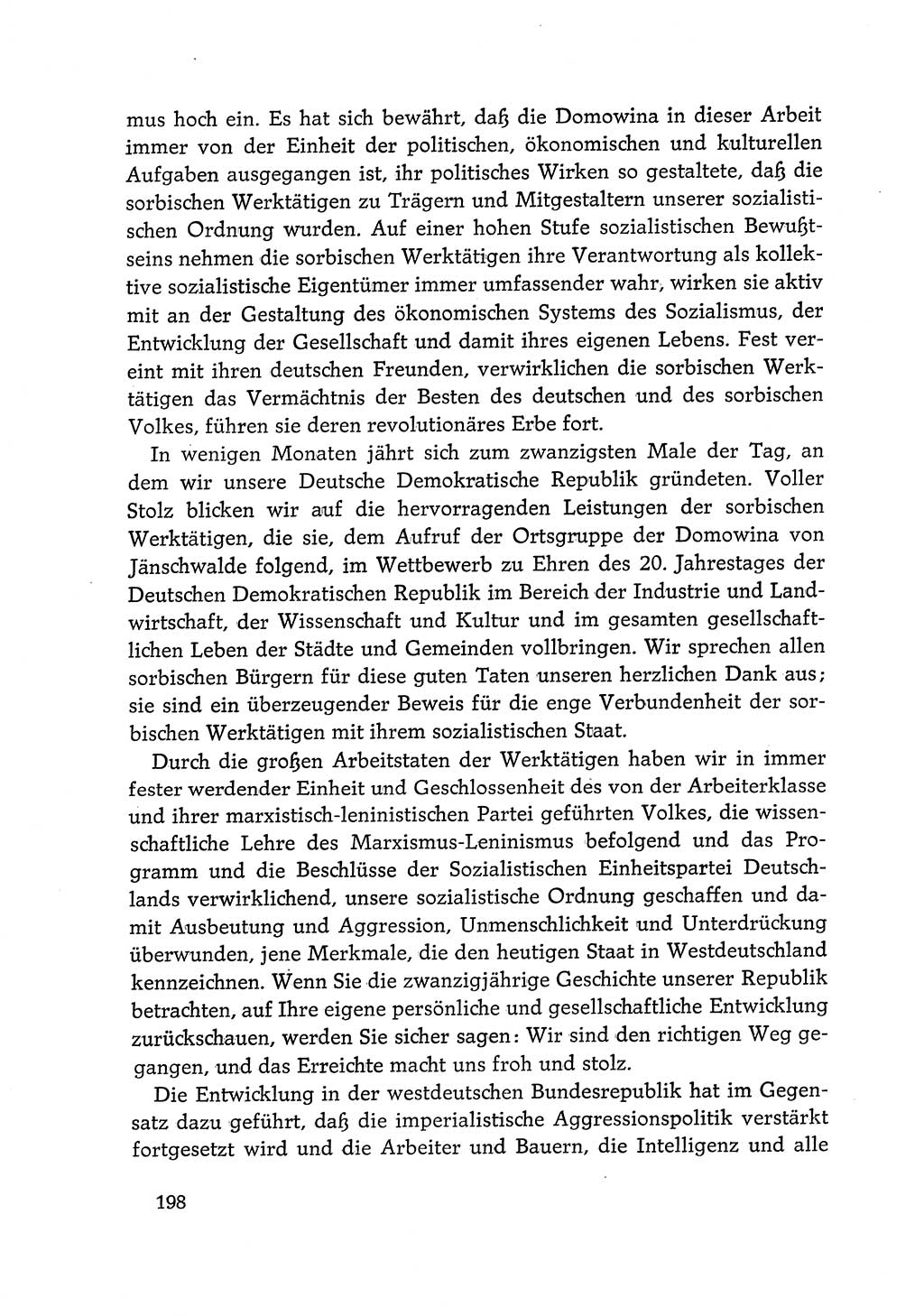 Dokumente der Sozialistischen Einheitspartei Deutschlands (SED) [Deutsche Demokratische Republik (DDR)] 1968-1969, Seite 198 (Dok. SED DDR 1968-1969, S. 198)