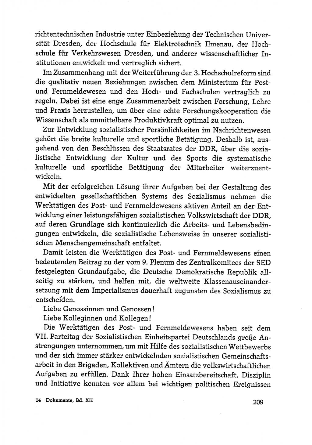 Dokumente der Sozialistischen Einheitspartei Deutschlands (SED) [Deutsche Demokratische Republik (DDR)] 1968-1969, Seite 209 (Dok. SED DDR 1968-1969, S. 209)