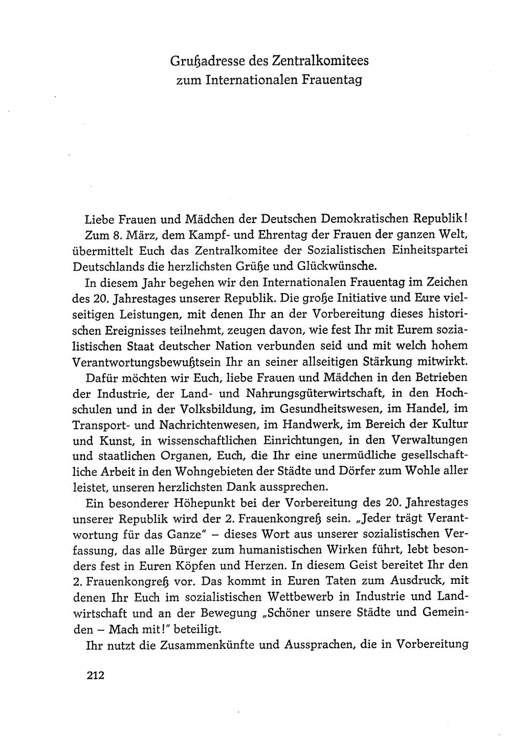 Dokumente der Sozialistischen Einheitspartei Deutschlands (SED) [Deutsche Demokratische Republik (DDR)] 1968-1969, Seite 212 (Dok. SED DDR 1968-1969, S. 212)