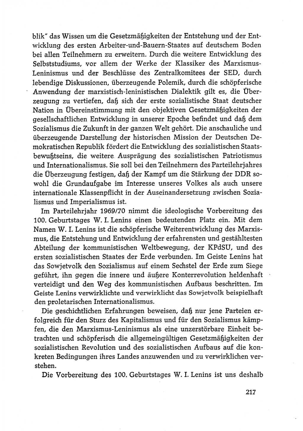 Dokumente der Sozialistischen Einheitspartei Deutschlands (SED) [Deutsche Demokratische Republik (DDR)] 1968-1969, Seite 217 (Dok. SED DDR 1968-1969, S. 217)