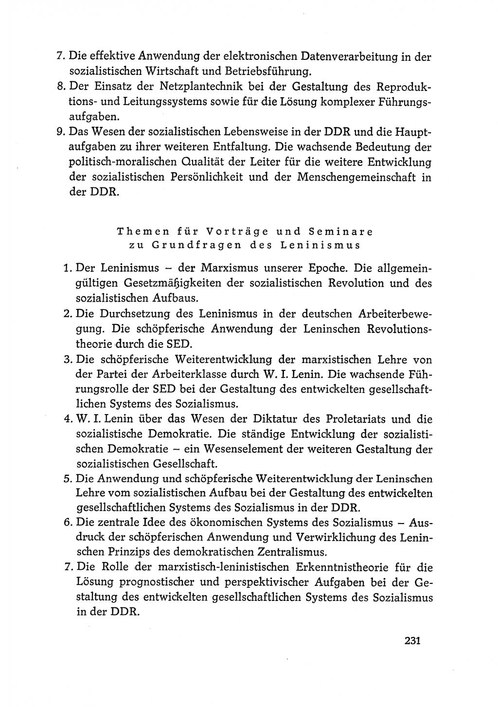 Dokumente der Sozialistischen Einheitspartei Deutschlands (SED) [Deutsche Demokratische Republik (DDR)] 1968-1969, Seite 231 (Dok. SED DDR 1968-1969, S. 231)