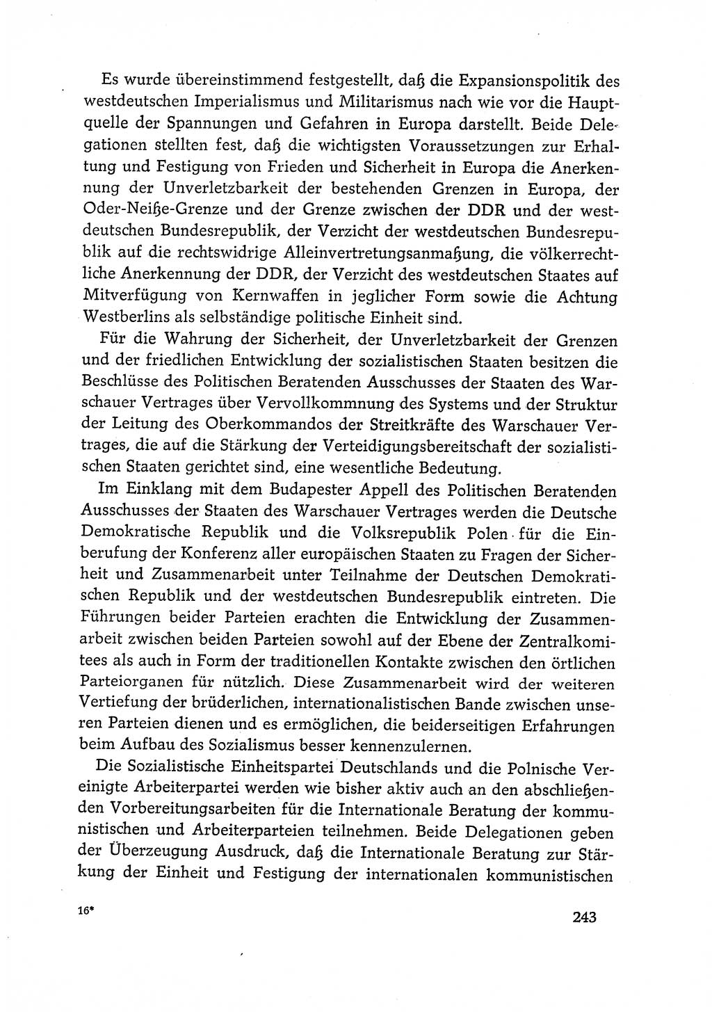 Dokumente der Sozialistischen Einheitspartei Deutschlands (SED) [Deutsche Demokratische Republik (DDR)] 1968-1969, Seite 243 (Dok. SED DDR 1968-1969, S. 243)