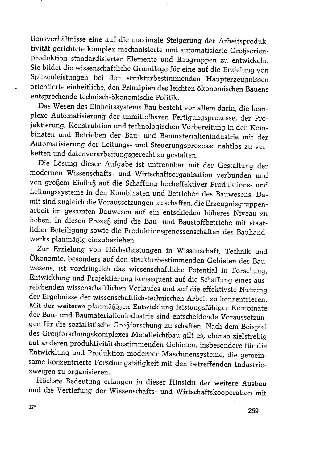 Dokumente der Sozialistischen Einheitspartei Deutschlands (SED) [Deutsche Demokratische Republik (DDR)] 1968-1969, Seite 259 (Dok. SED DDR 1968-1969, S. 259)