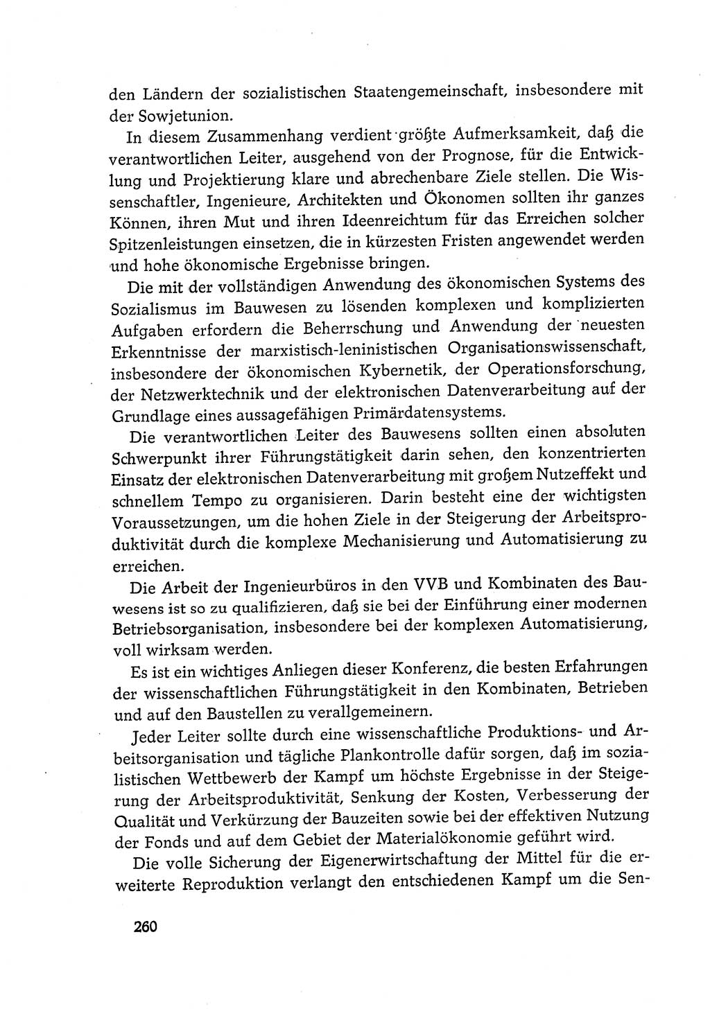Dokumente der Sozialistischen Einheitspartei Deutschlands (SED) [Deutsche Demokratische Republik (DDR)] 1968-1969, Seite 260 (Dok. SED DDR 1968-1969, S. 260)