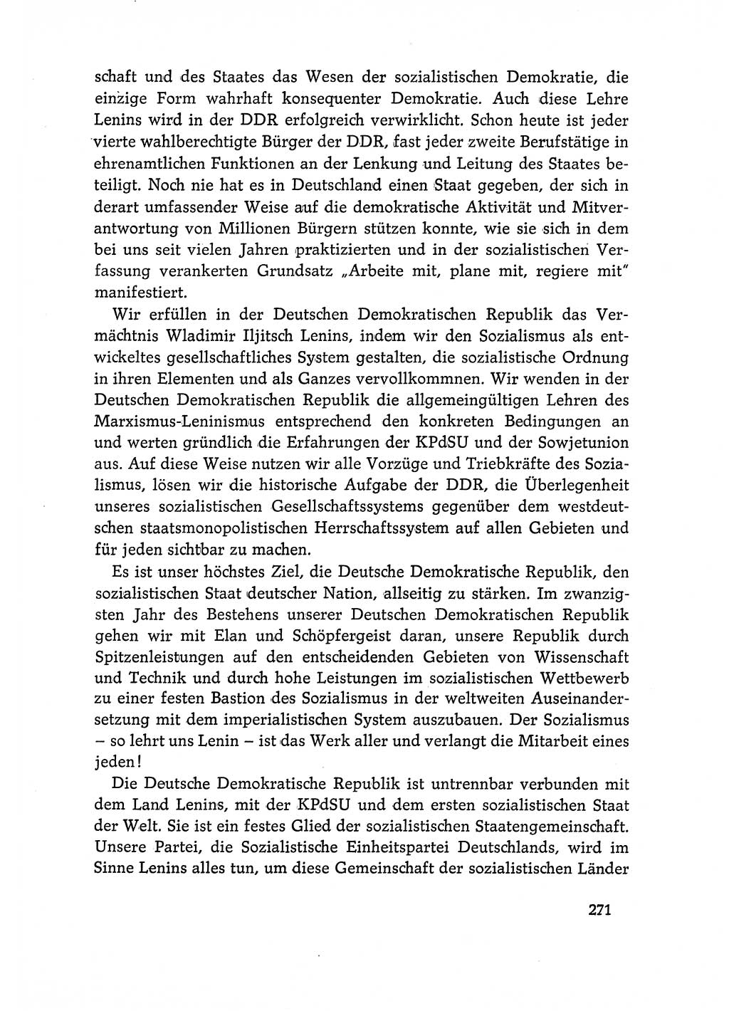 Dokumente der Sozialistischen Einheitspartei Deutschlands (SED) [Deutsche Demokratische Republik (DDR)] 1968-1969, Seite 271 (Dok. SED DDR 1968-1969, S. 271)