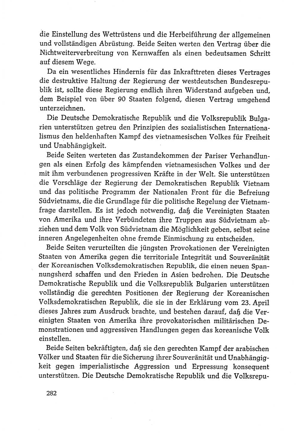 Dokumente der Sozialistischen Einheitspartei Deutschlands (SED) [Deutsche Demokratische Republik (DDR)] 1968-1969, Seite 282 (Dok. SED DDR 1968-1969, S. 282)