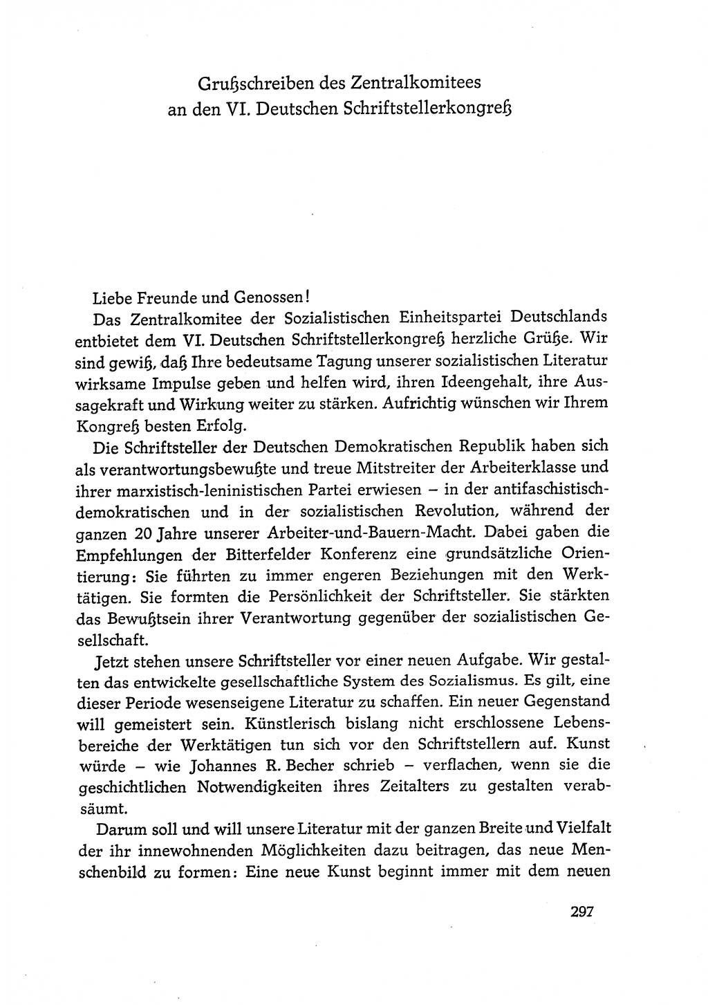 Dokumente der Sozialistischen Einheitspartei Deutschlands (SED) [Deutsche Demokratische Republik (DDR)] 1968-1969, Seite 297 (Dok. SED DDR 1968-1969, S. 297)