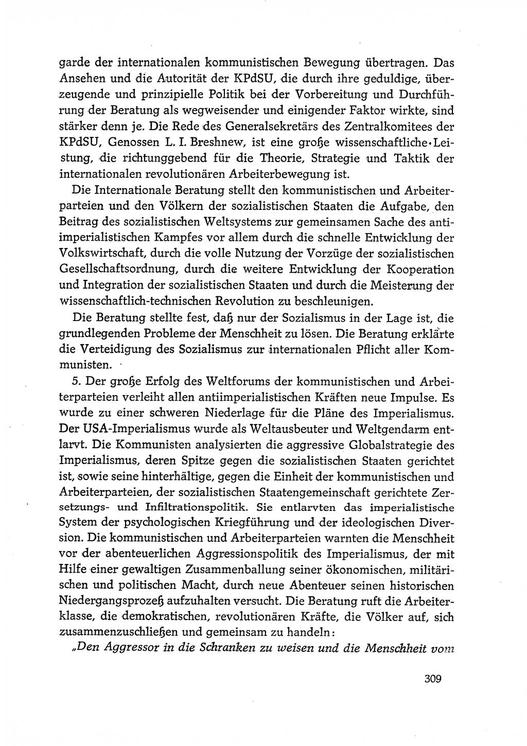 Dokumente der Sozialistischen Einheitspartei Deutschlands (SED) [Deutsche Demokratische Republik (DDR)] 1968-1969, Seite 309 (Dok. SED DDR 1968-1969, S. 309)