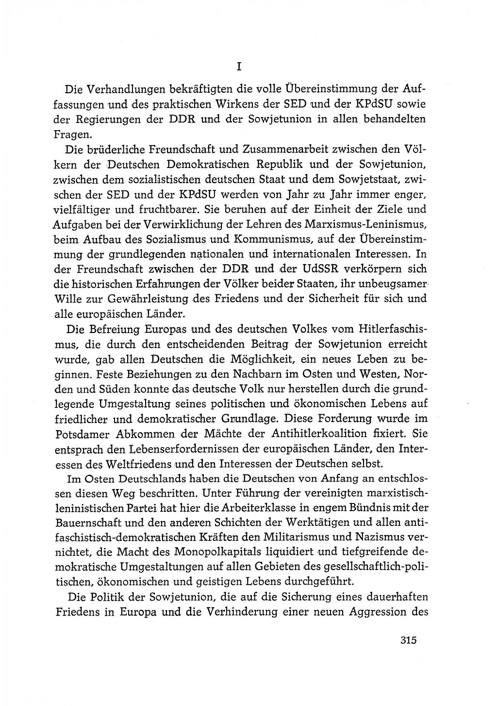 Dokumente der Sozialistischen Einheitspartei Deutschlands (SED) [Deutsche Demokratische Republik (DDR)] 1968-1969, Seite 315 (Dok. SED DDR 1968-1969, S. 315)